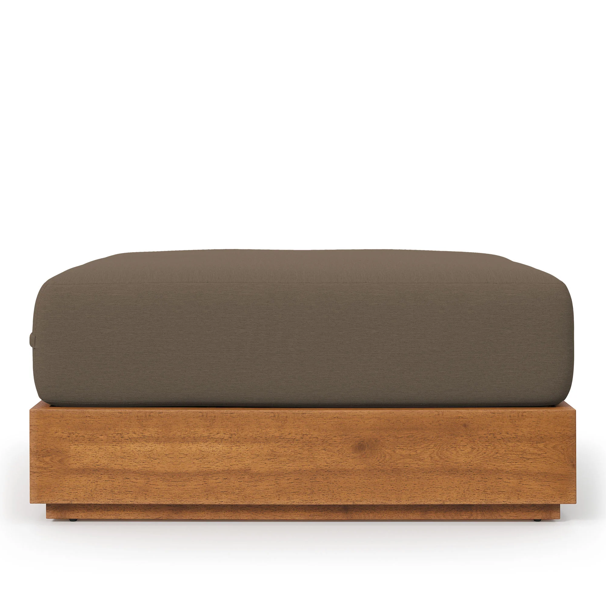 Tahoe Outdoor Patio Acacia Wood Ottoman by Modway - Image 3