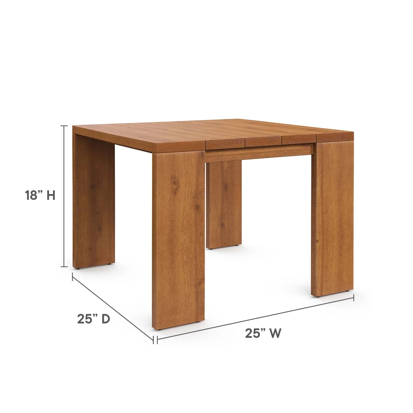 Tahoe Outdoor Patio Acacia Wood Side Table By Modway - EEI-6787 - Image 8