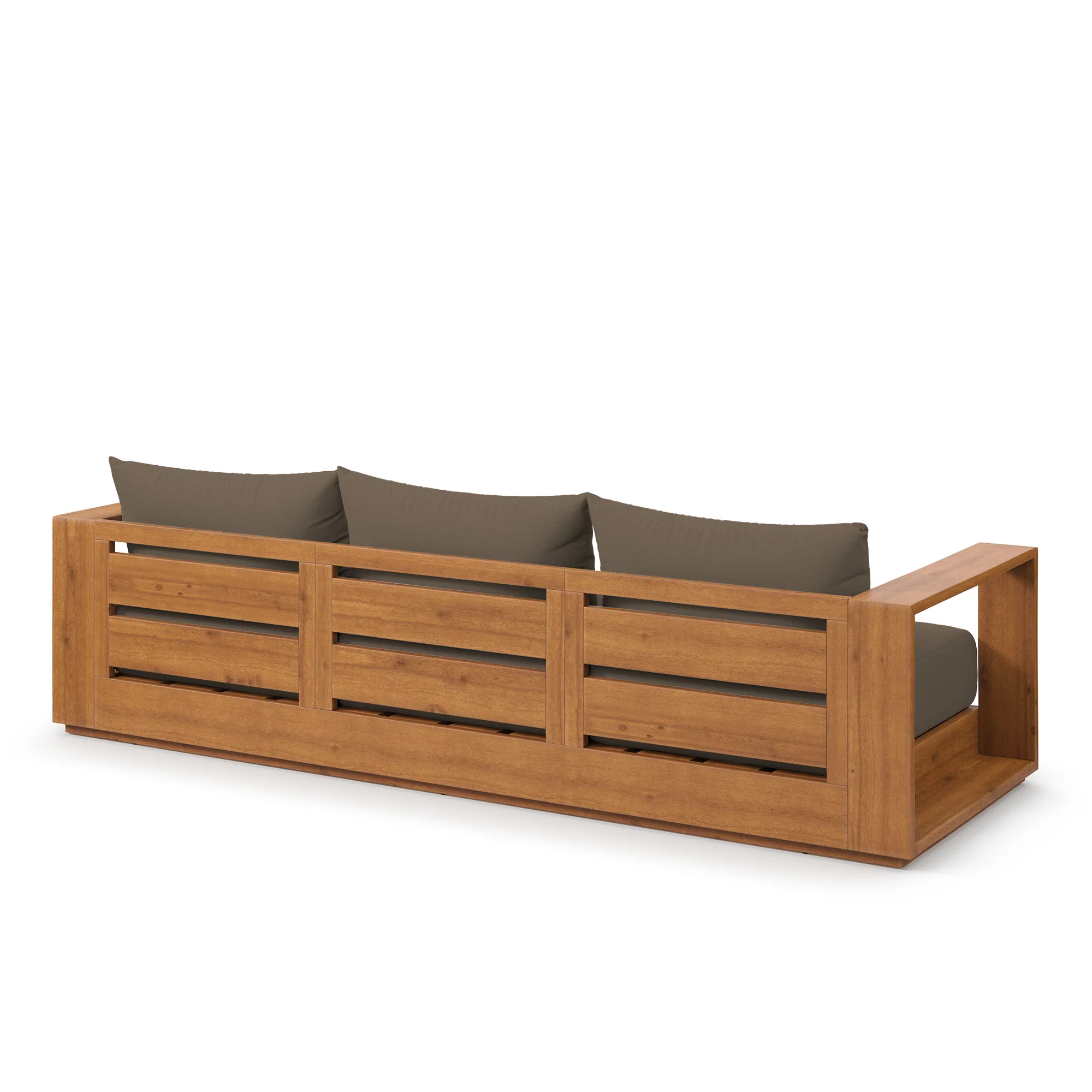 Tahoe Outdoor Patio Acacia Wood Sofa by Modway - Image 3