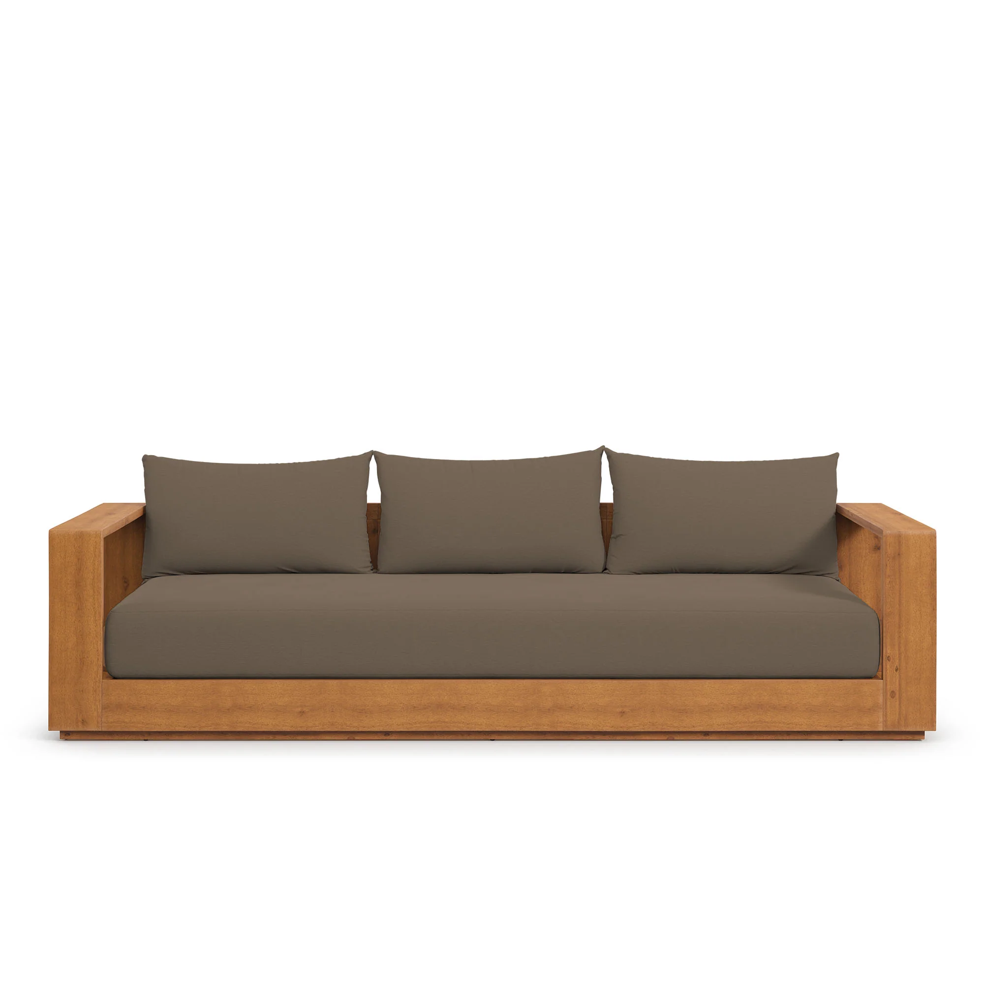 Tahoe Outdoor Patio Acacia Wood Sofa by Modway - Image 5