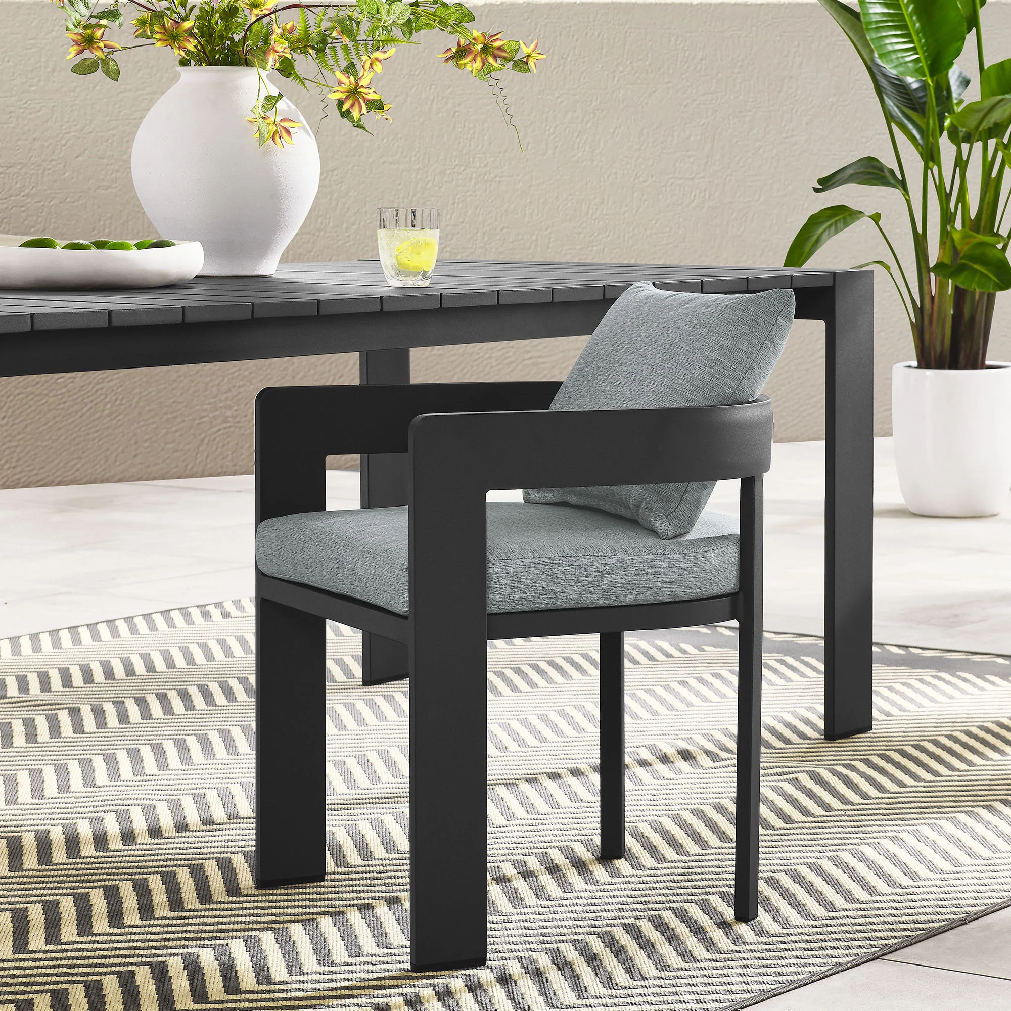 Tahoe Outdoor Patio Aluminum Dining Chair by Modway - Image 16