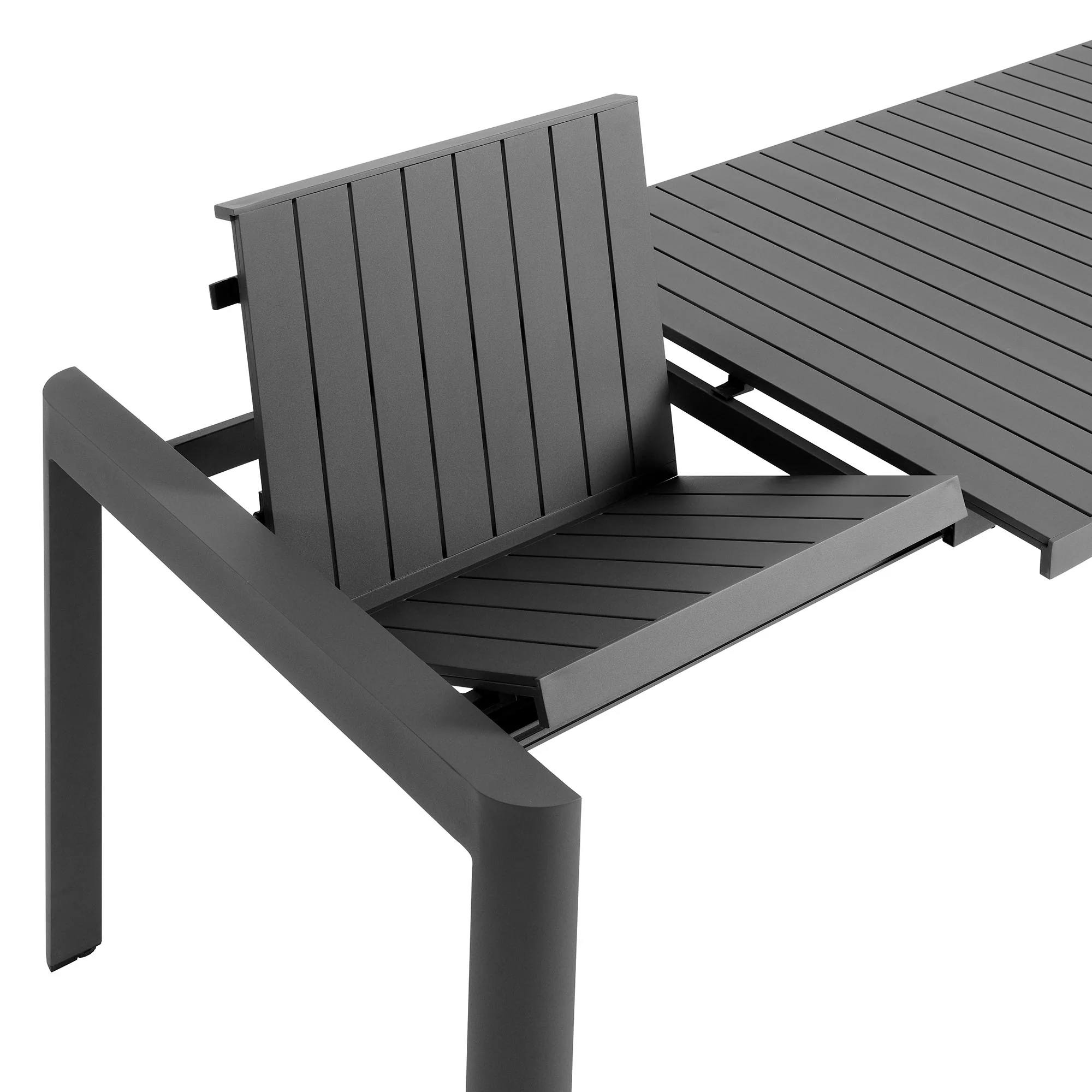 Tahoe Outdoor Patio Aluminum Extendable Dining Table by Modway - Image 6