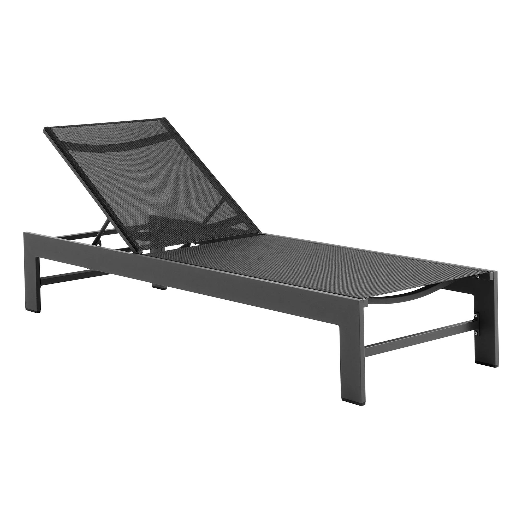 Tahoe Outdoor Patio Mesh and Aluminum Chaise Lounge by Modway - Image 2