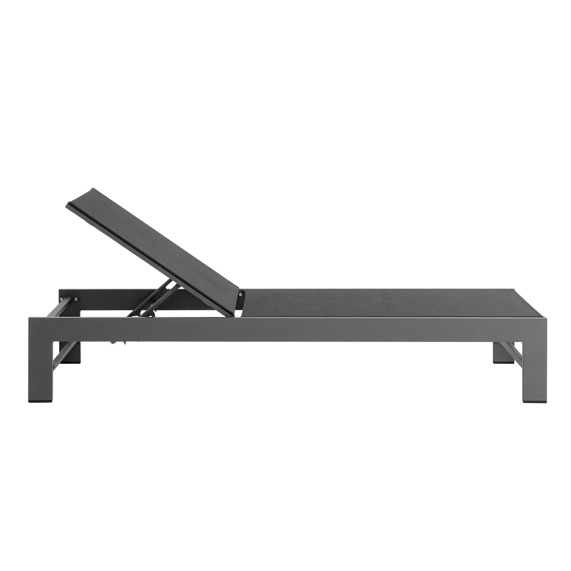 Tahoe Outdoor Patio Mesh and Aluminum Chaise Lounge by Modway - Image 3