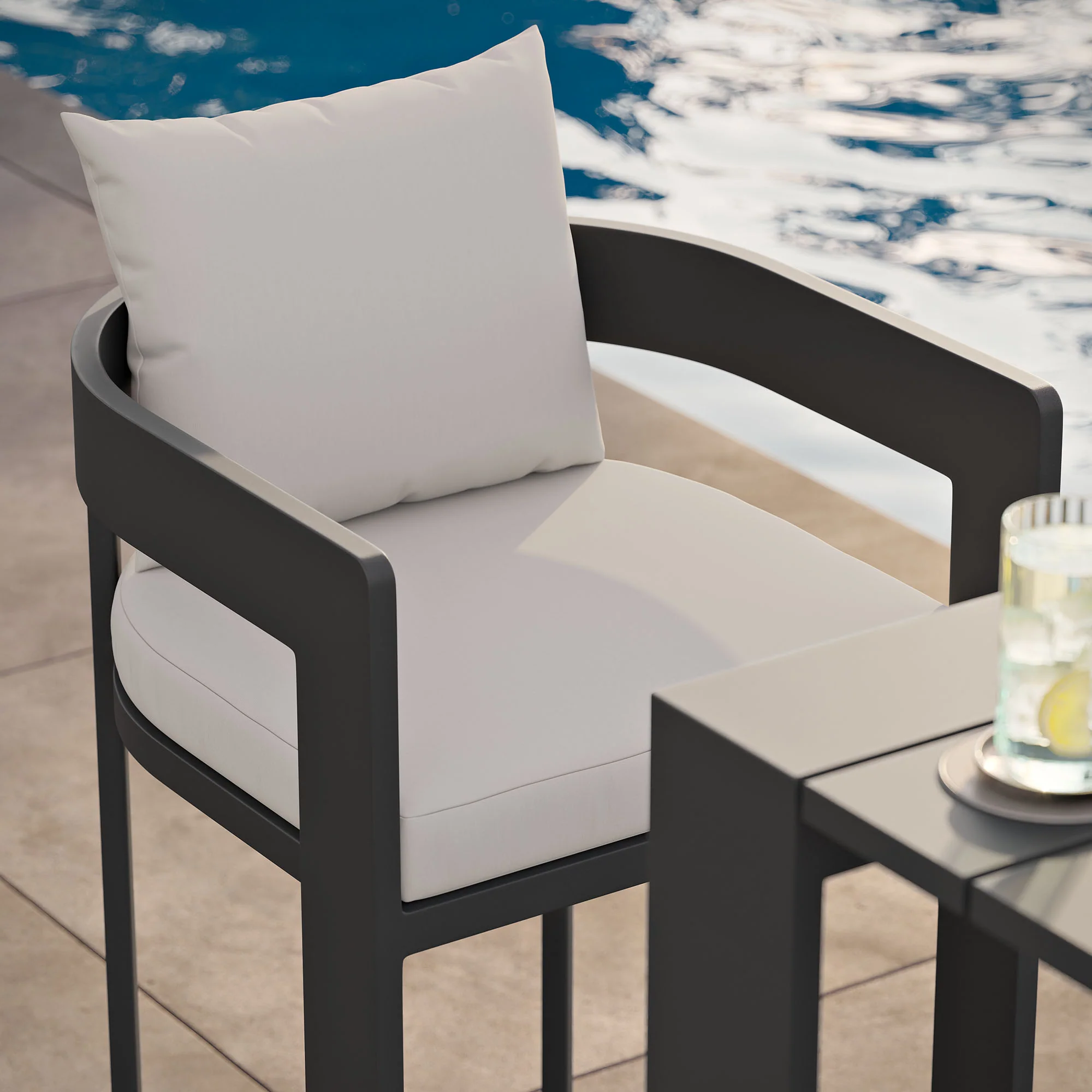 Tahoe Outdoor Patio Patio Aluminum Bar Chair by Modway - Image 24