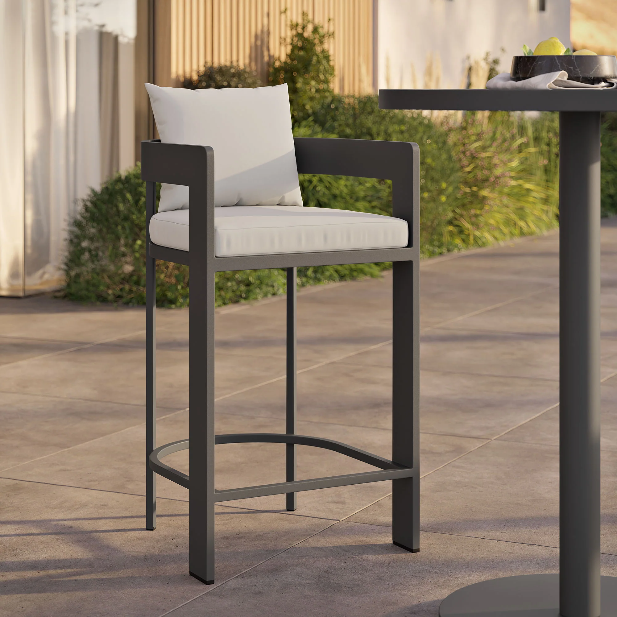 Tahoe Outdoor Patio Patio Aluminum Bar Chair by Modway - Image 25
