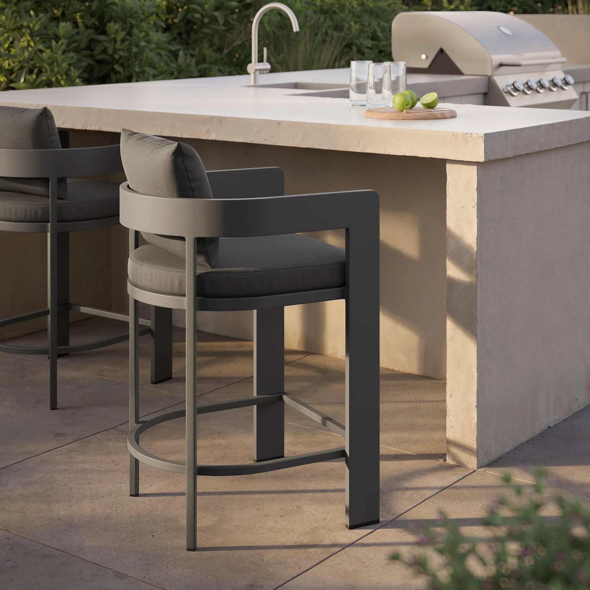 Tahoe Outdoor Patio Patio Aluminum Counter Stool by Modway - Image 7