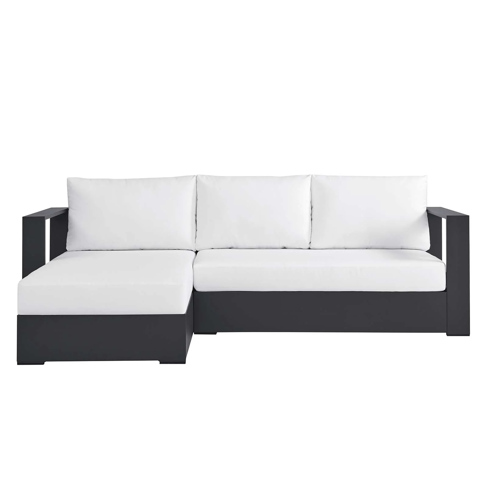 Tahoe Outdoor Patio Powder-Coated Aluminum 2-Piece Left-Facing Chaise Sectional Sofa Set By Modway - EEI-6670 - Image 16