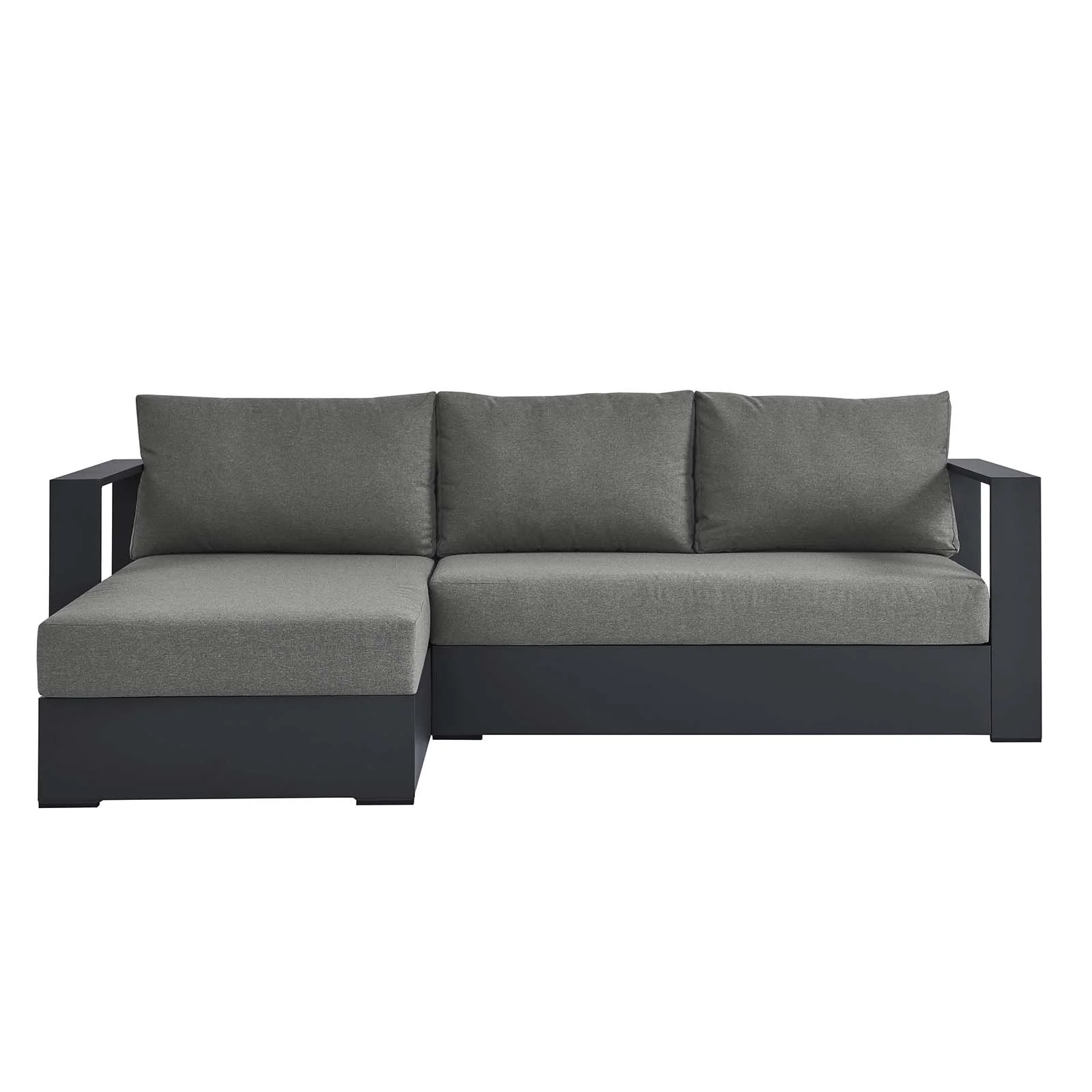 Tahoe Outdoor Patio Powder-Coated Aluminum 2-Piece Left-Facing Chaise Sectional Sofa Set By Modway - EEI-6670 - Image 3