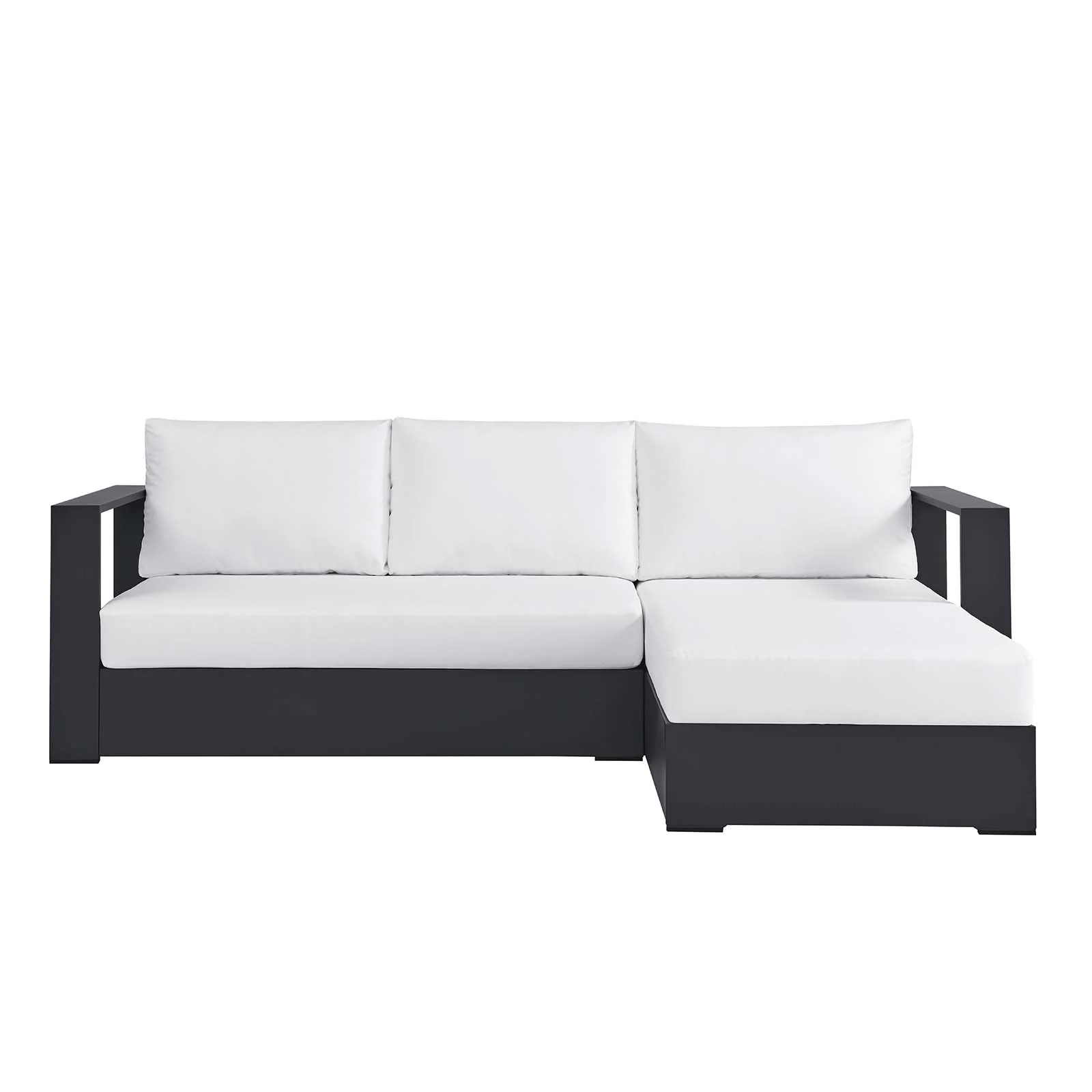 Tahoe Outdoor Patio Powder-Coated Aluminum 2-Piece Right-Facing Chaise Sectional Sofa Set By Modway - EEI-6669 - Image 16