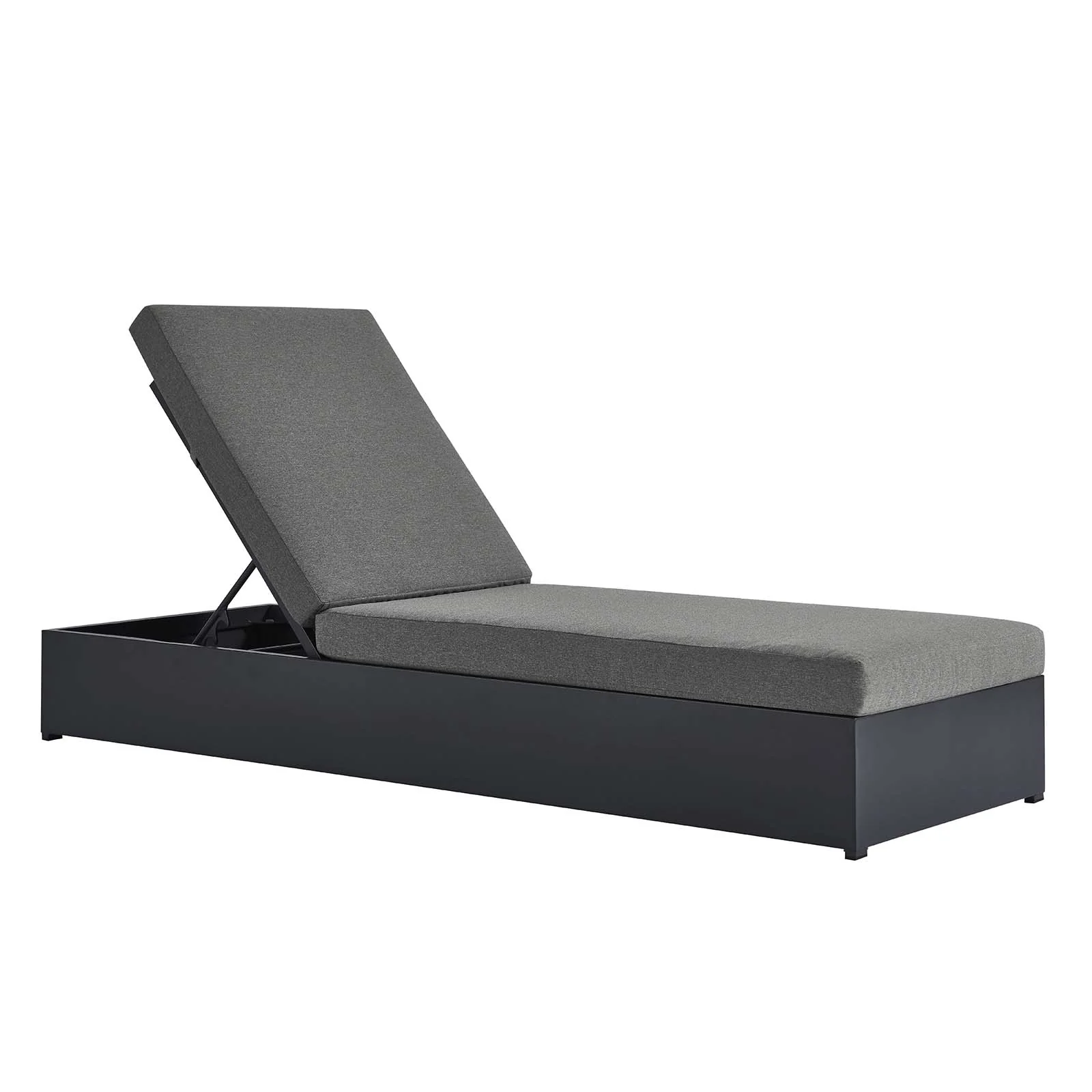 Tahoe Outdoor Patio Powder-Coated Aluminum Chaise Lounge Chair By Modway - EEI-6634 - Image 2
