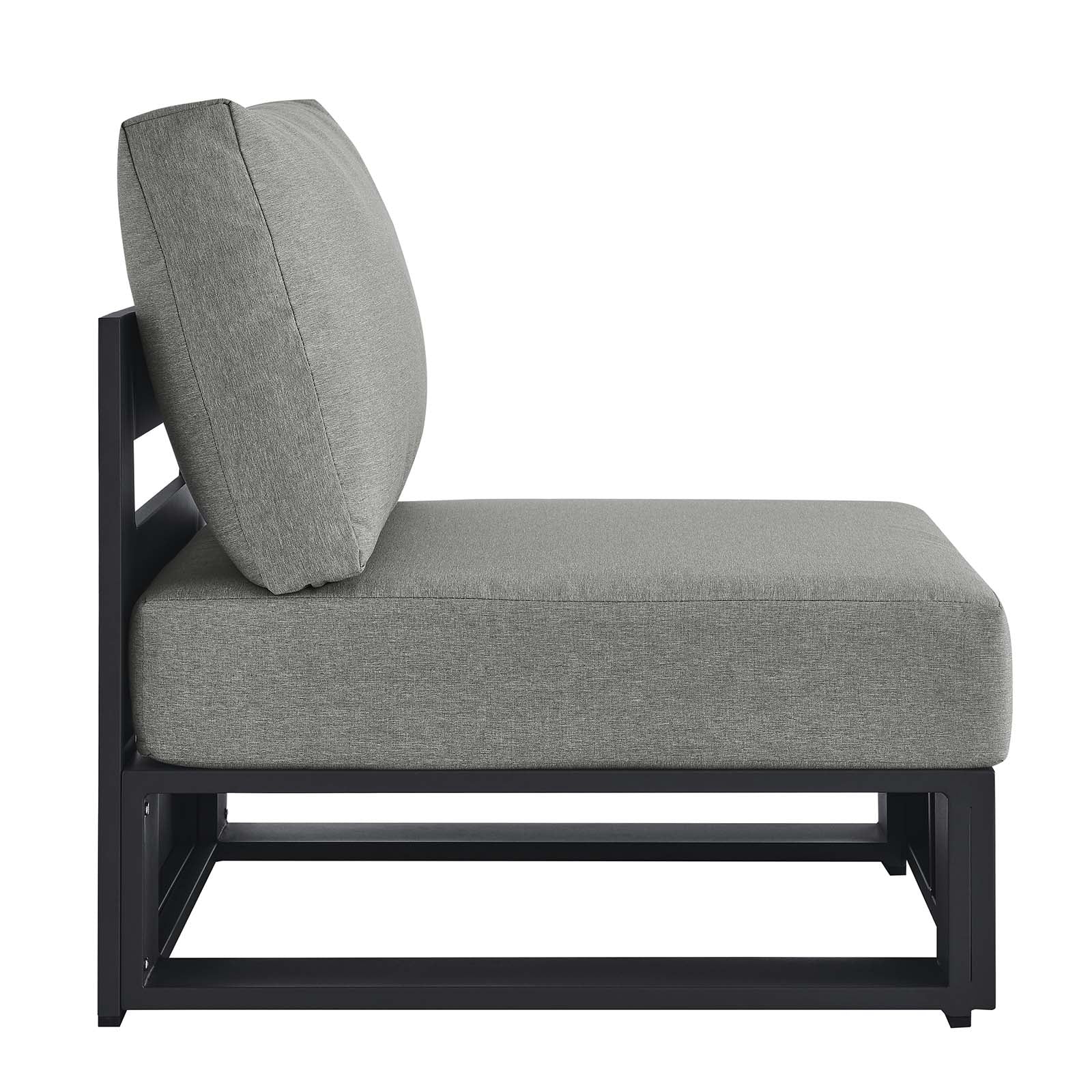 Tahoe Outdoor Patio Powder-Coated Aluminum Modular Armless Chair By Modway - EEI-6628 - Image 10