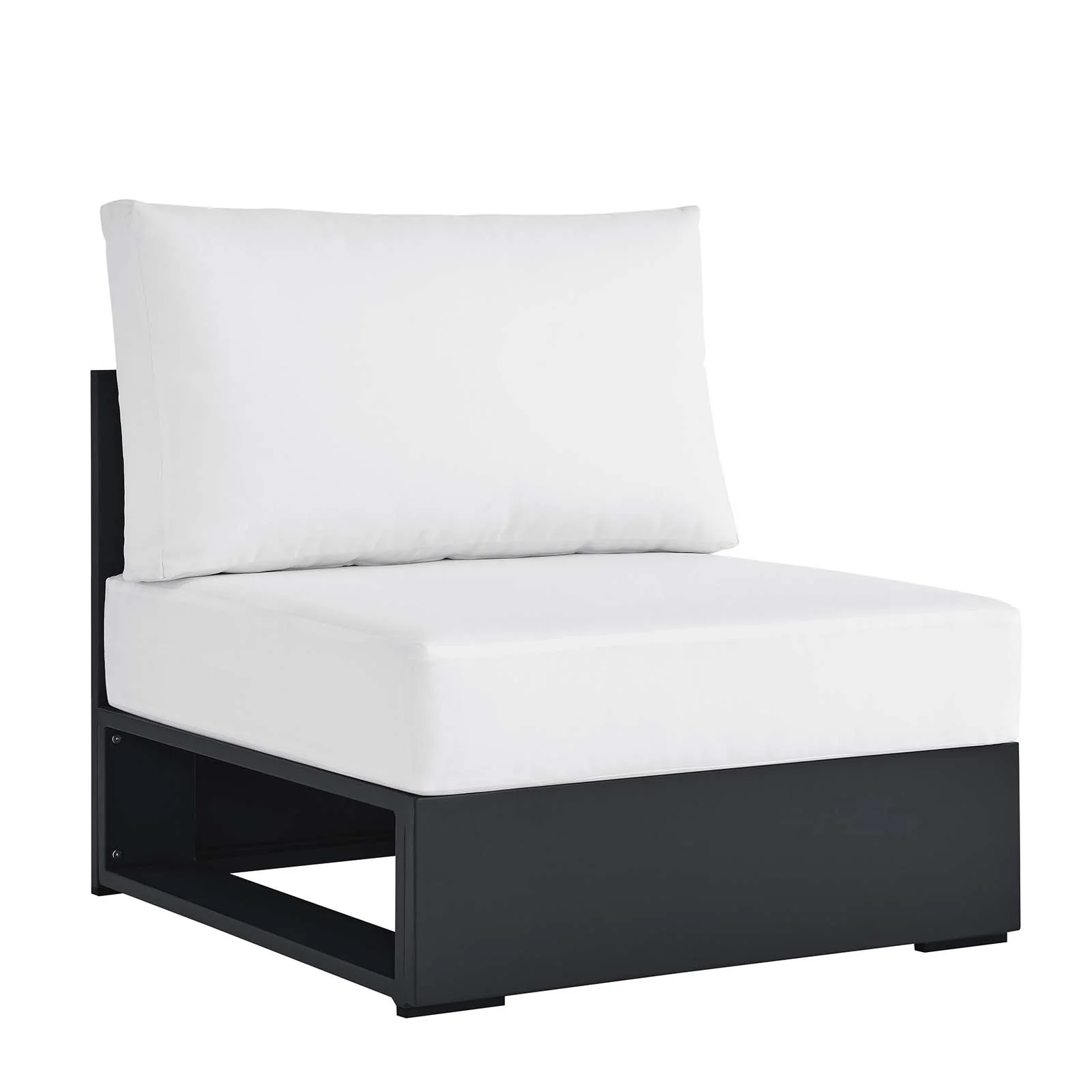 Tahoe Outdoor Patio Powder-Coated Aluminum Modular Armless Chair By Modway - EEI-6628 - Image 17