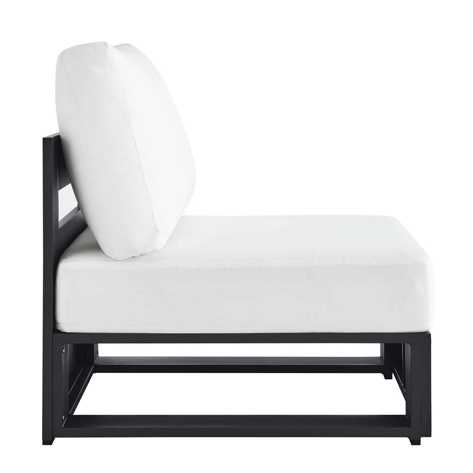 Tahoe Outdoor Patio Powder-Coated Aluminum Modular Armless Chair By Modway - EEI-6628 - Image 18