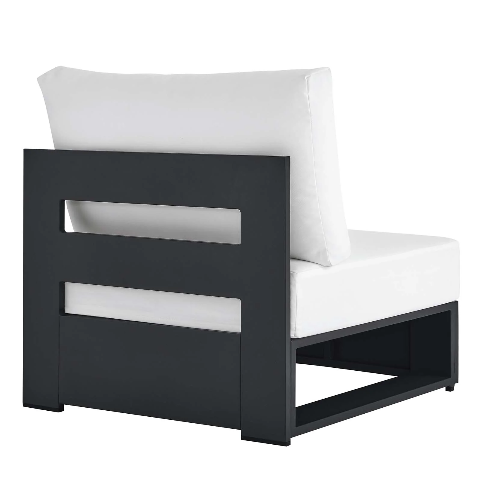 Tahoe Outdoor Patio Powder-Coated Aluminum Modular Armless Chair By Modway - EEI-6628 - Image 19