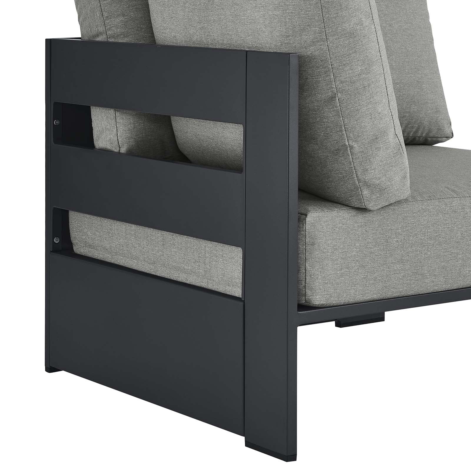 Tahoe Outdoor Patio Powder-Coated Aluminum Modular Corner Chair By Modway - EEI-6631 - Image 12
