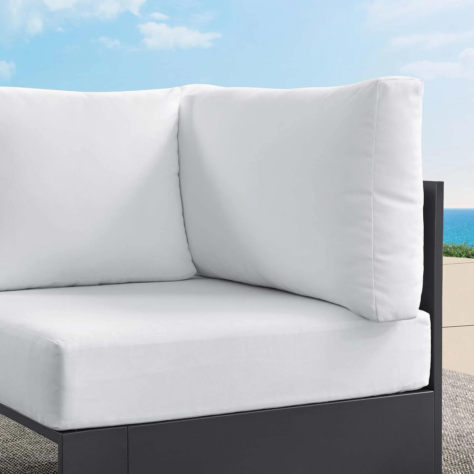 Tahoe Outdoor Patio Powder-Coated Aluminum Modular Corner Chair By Modway - EEI-6631 - Image 23