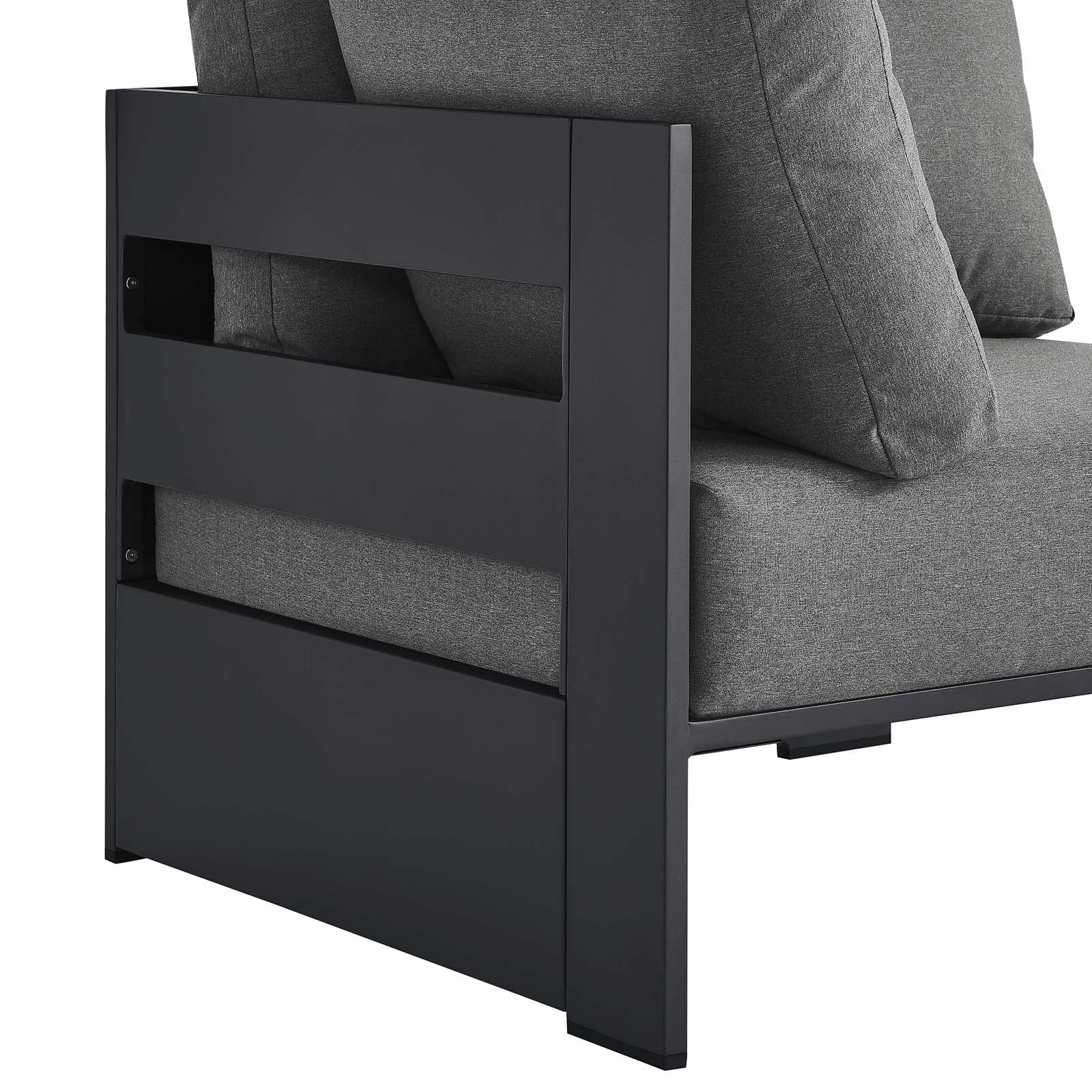 Tahoe Outdoor Patio Powder-Coated Aluminum Modular Corner Chair By Modway - EEI-6631 - Image 5