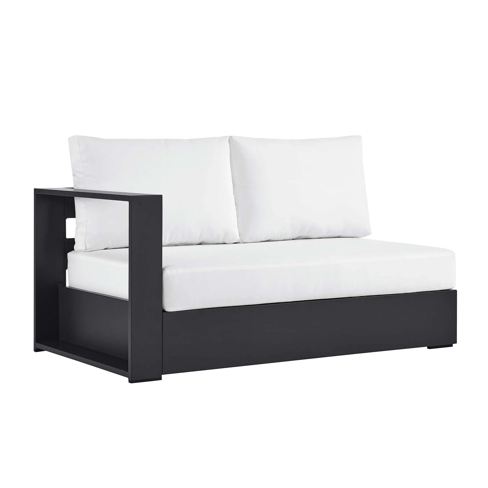 Tahoe Outdoor Patio Powder-Coated Aluminum Modular Left-Facing Loveseat By Modway - EEI-6629 - Image 17