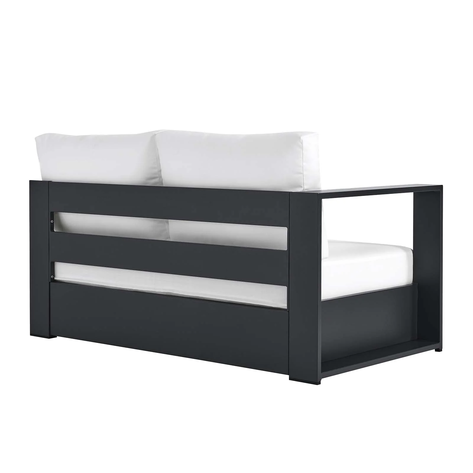 Tahoe Outdoor Patio Powder-Coated Aluminum Modular Left-Facing Loveseat By Modway - EEI-6629 - Image 19