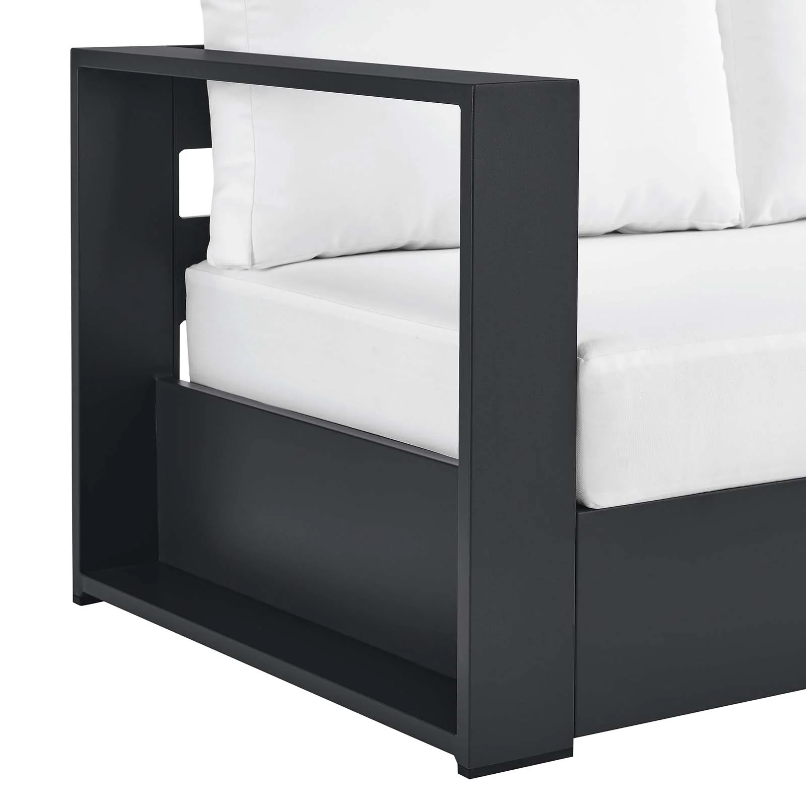 Tahoe Outdoor Patio Powder-Coated Aluminum Modular Left-Facing Loveseat By Modway - EEI-6629 - Image 21