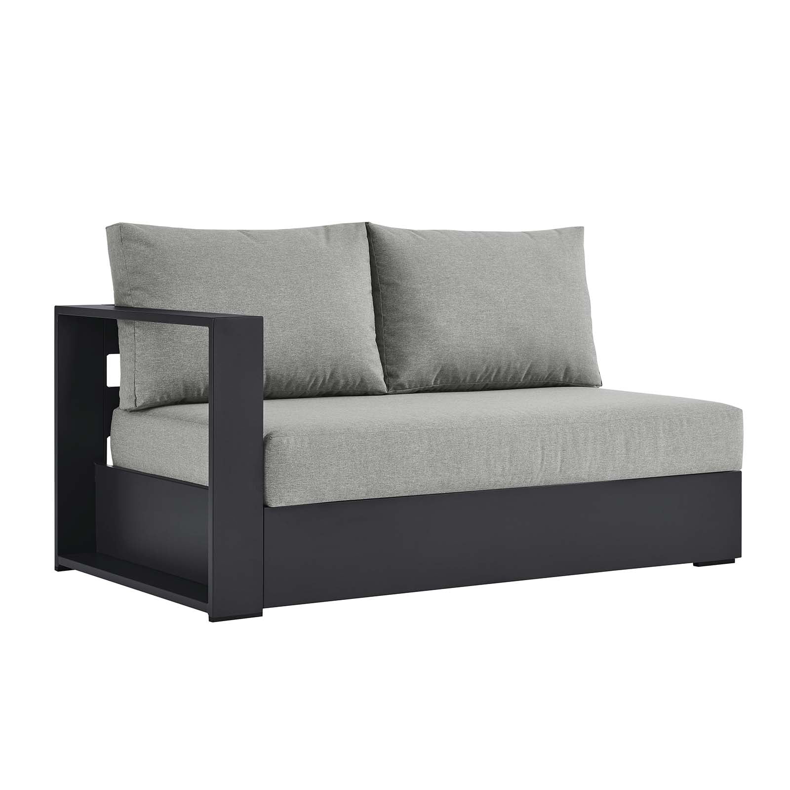 Tahoe Outdoor Patio Powder-Coated Aluminum Modular Left-Facing Loveseat By Modway - EEI-6629 - Image 9