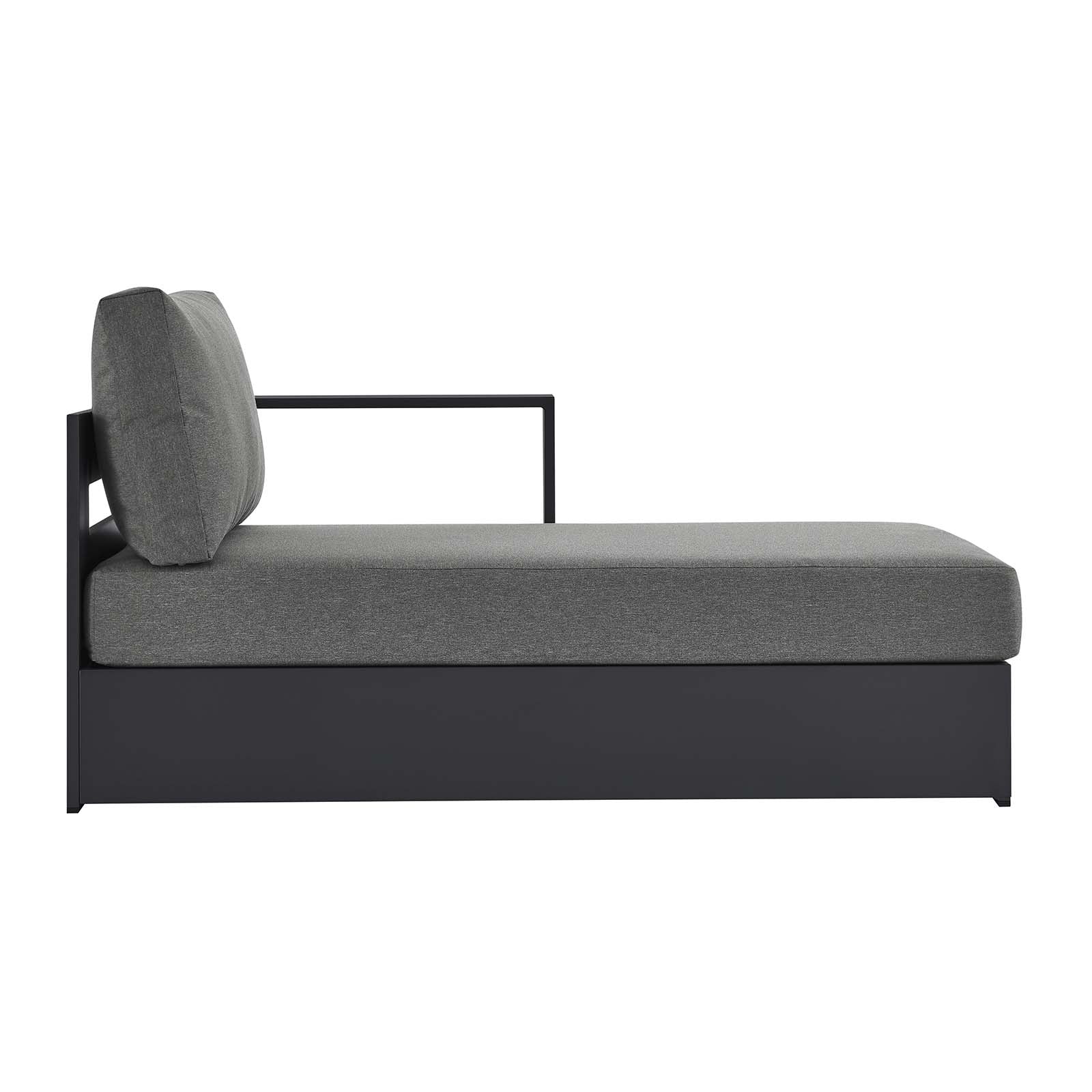 Tahoe Outdoor Patio Powder-Coated Aluminum Modular Right-Facing Chaise Lounge By Modway - EEI-6633 - Image 2