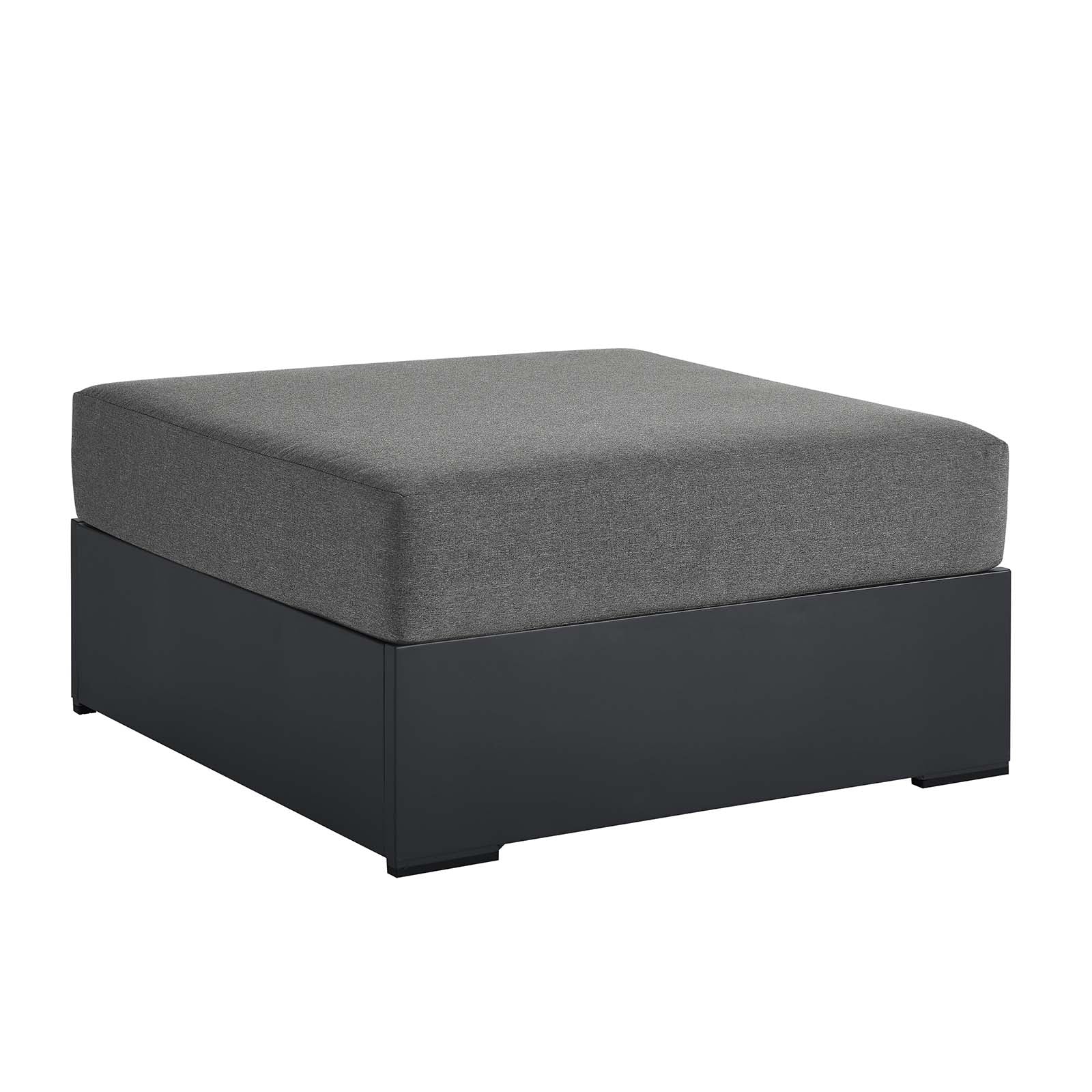 Tahoe Outdoor Patio Powder-Coated Aluminum Ottoman By Modway - EEI-6627 - Image 2