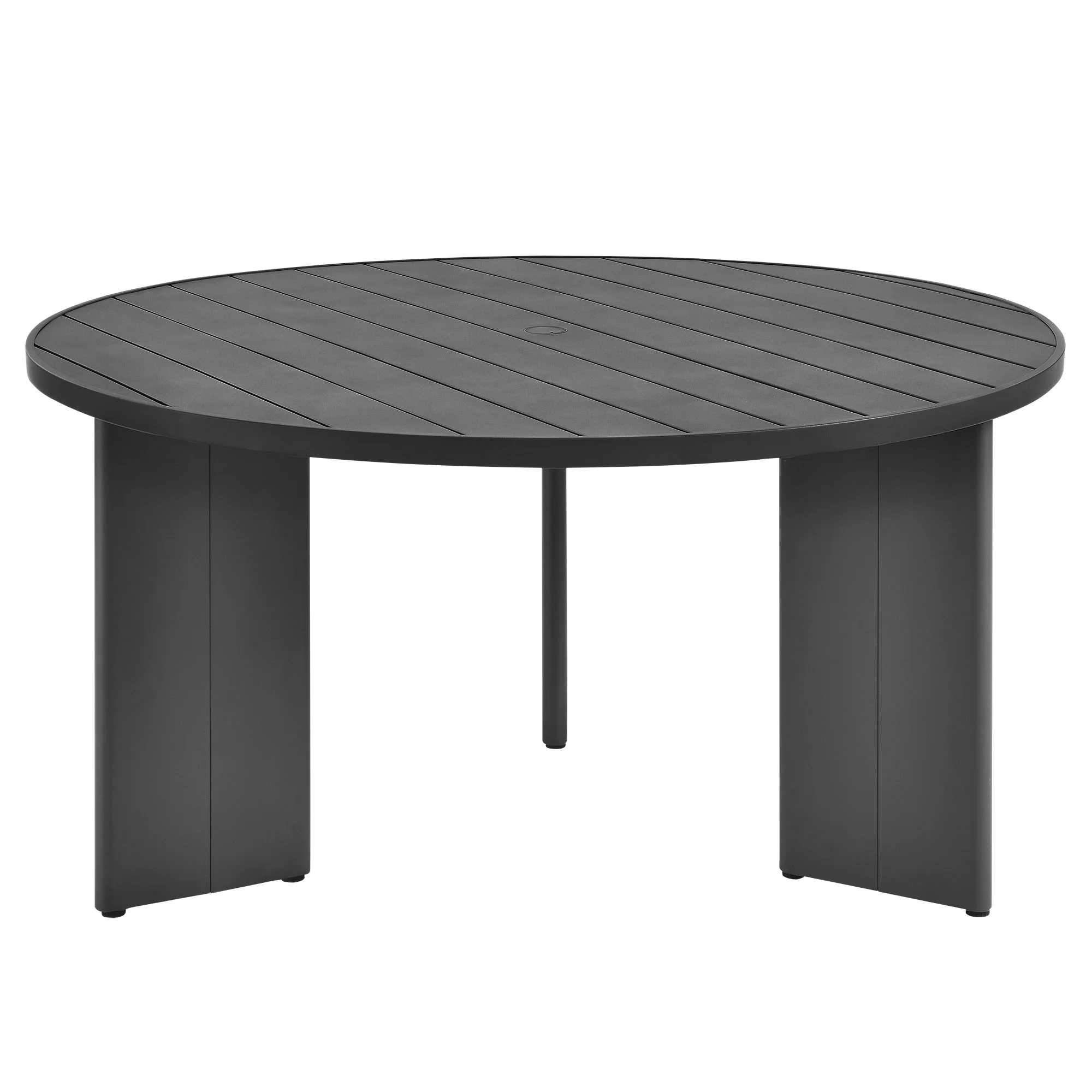 Tahoe Round Outdoor Patio Aluminum Dining Table by Modway - Image 2