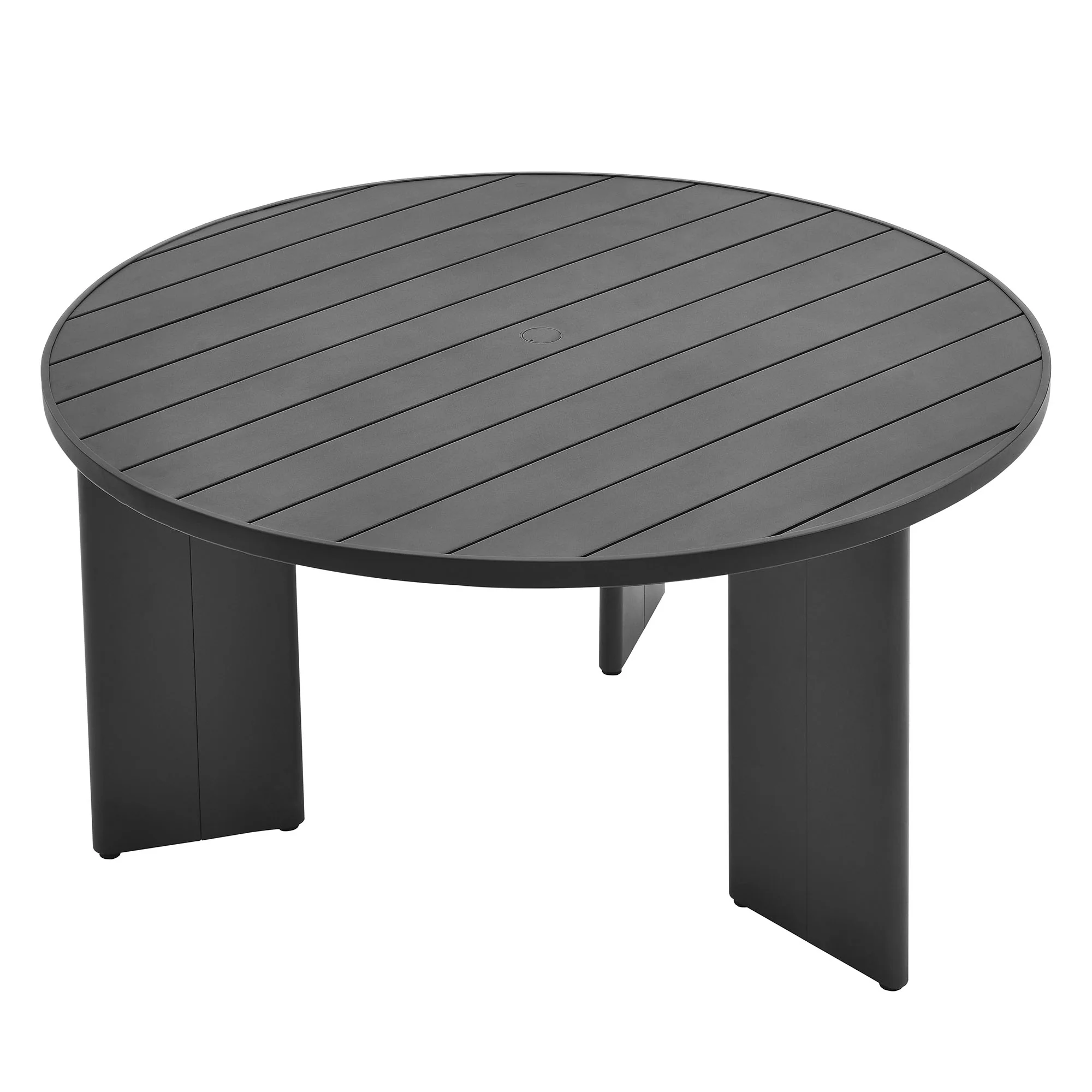 Tahoe Round Outdoor Patio Aluminum Dining Table by Modway - Image 3