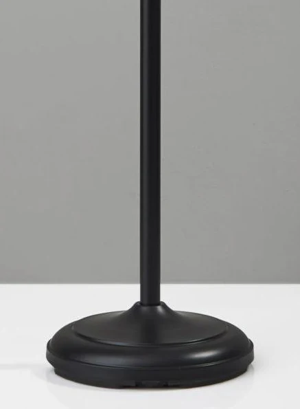 Tailored Black Metal Torchiere with Bright Illumination - Image 4