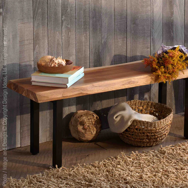 Takara Live Edge Dining Bench By Texture Designideas - Image 2