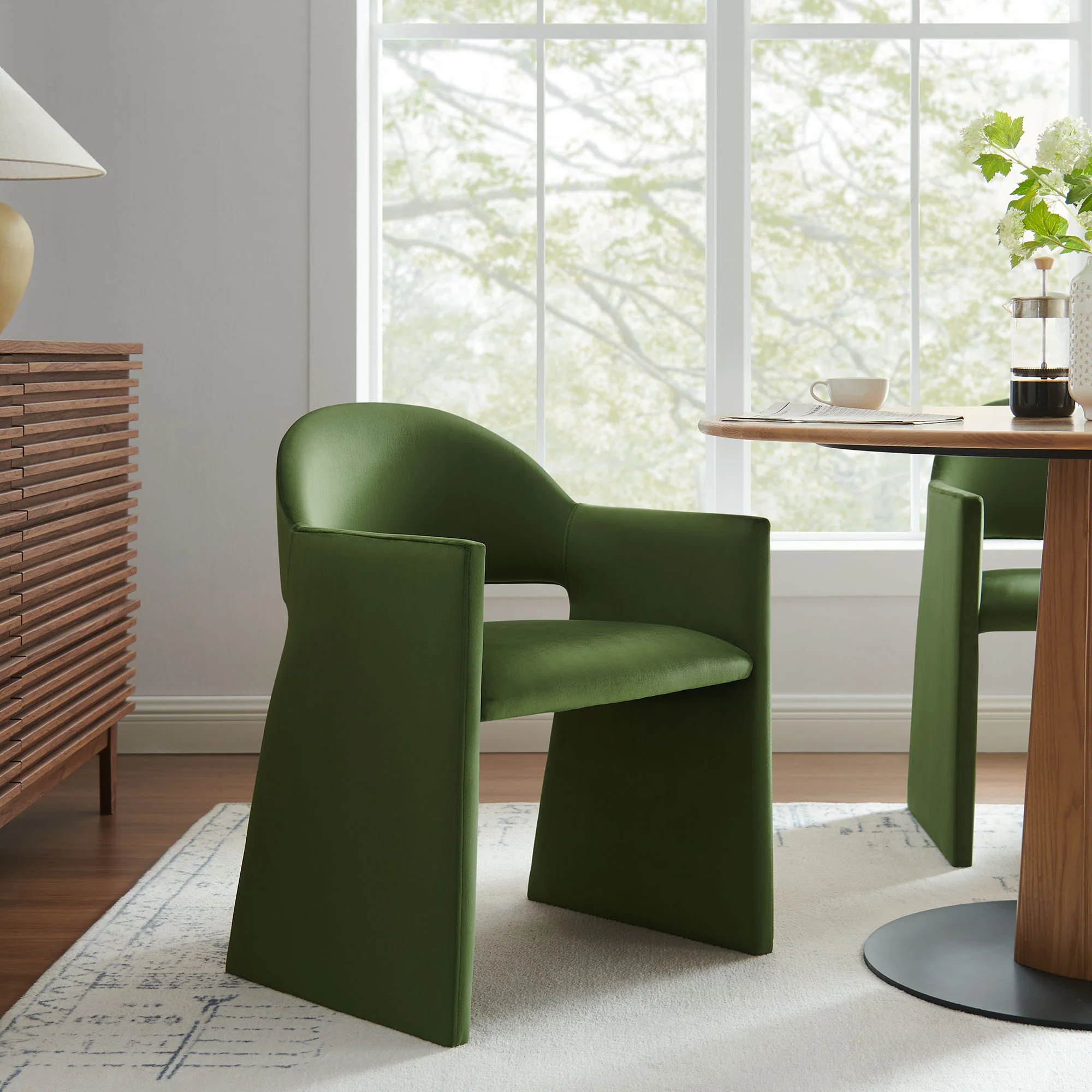 Talia Performance Velvet Dining Armchair by Modway - Image 16