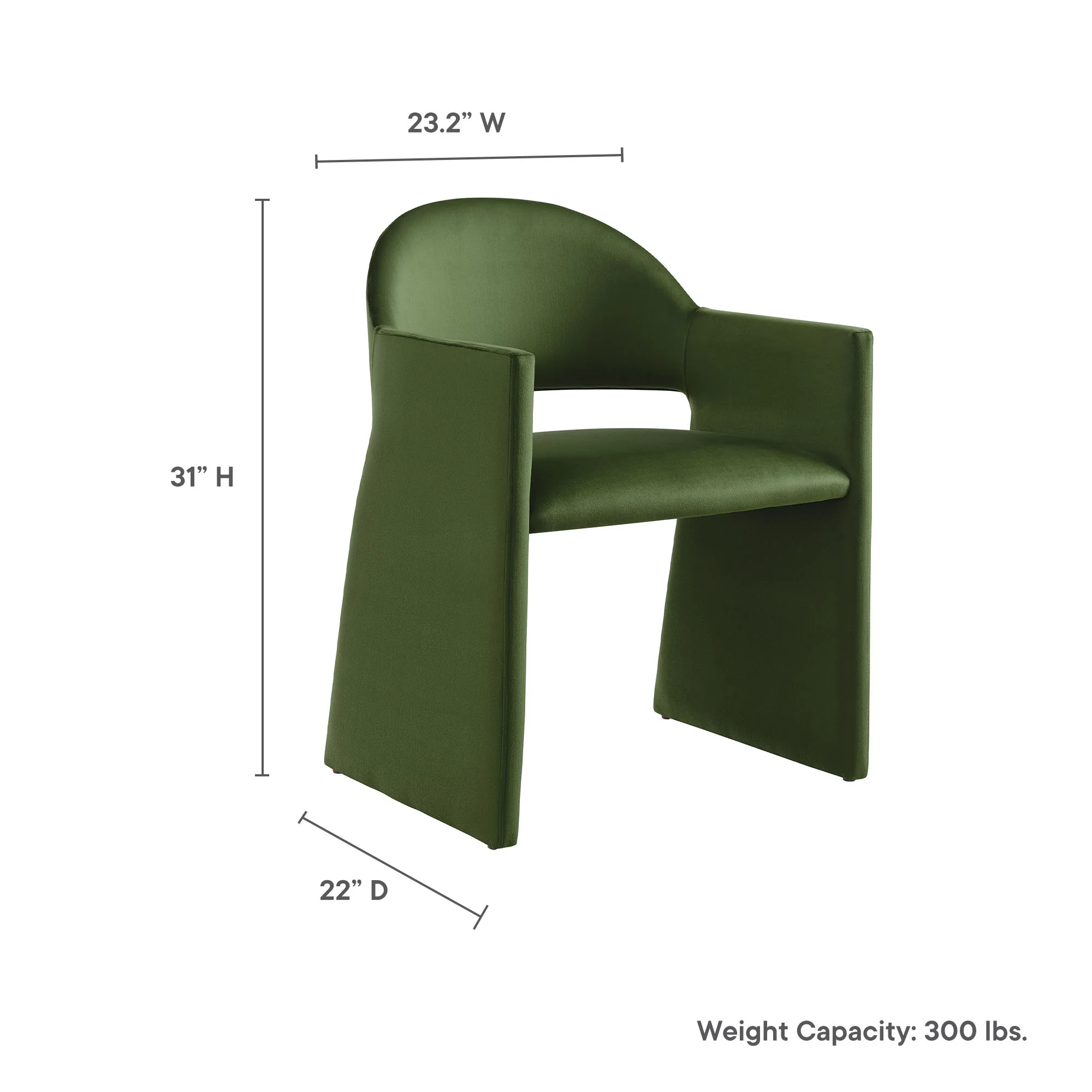 Talia Performance Velvet Dining Armchair by Modway - Image 18