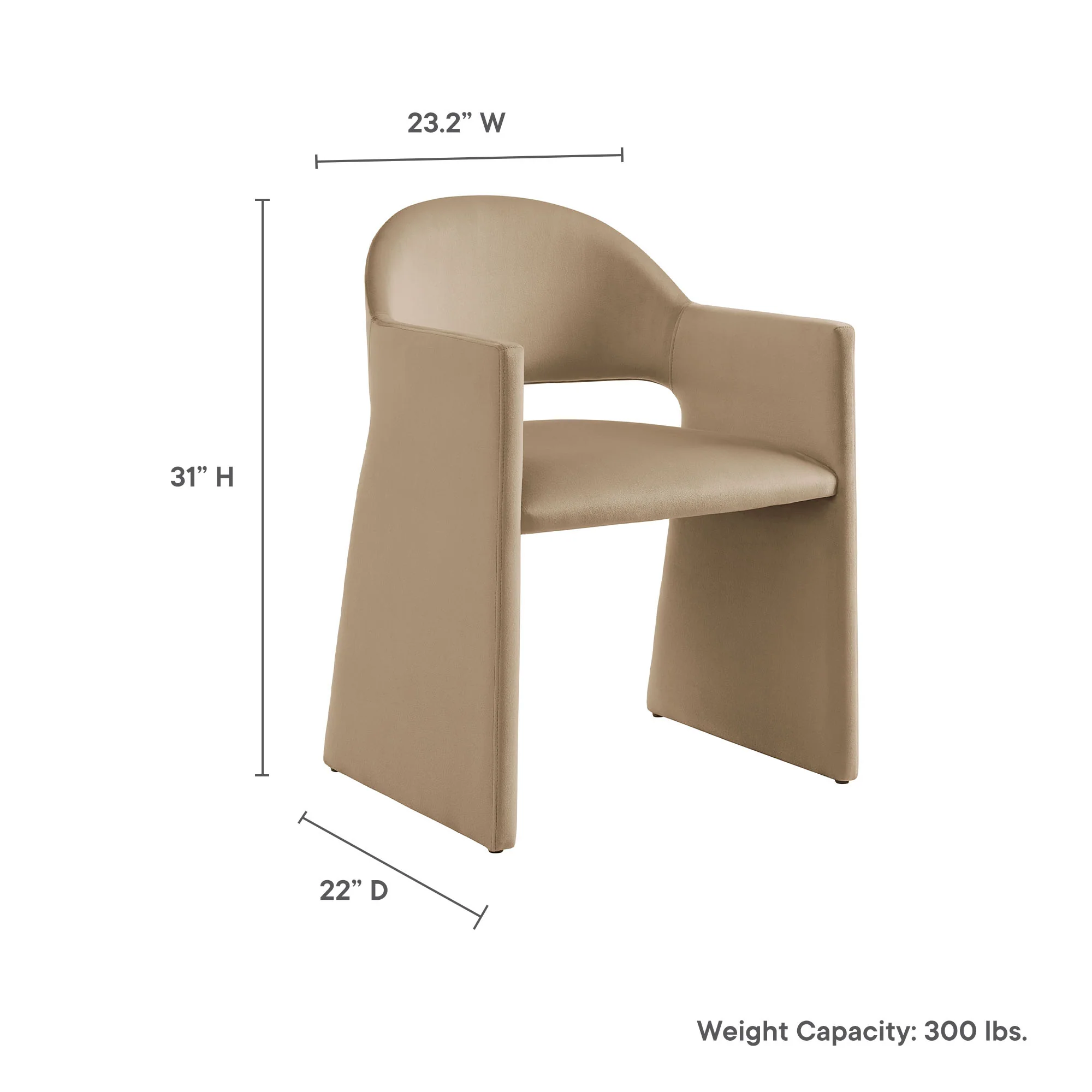Talia Performance Velvet Dining Armchair by Modway - Image 36