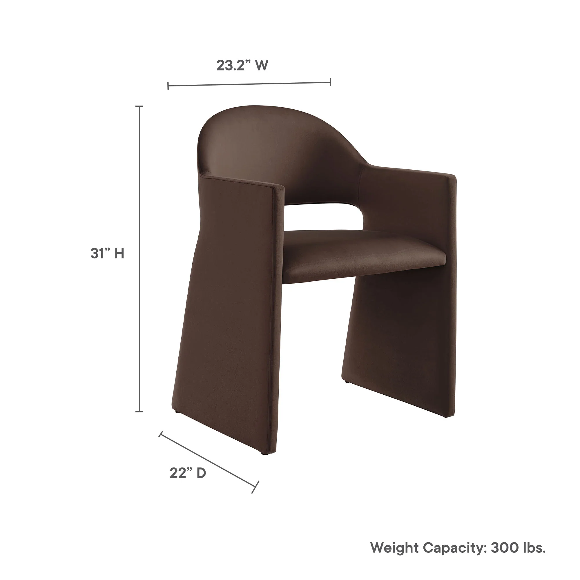 Talia Performance Velvet Dining Armchair by Modway - Image 9