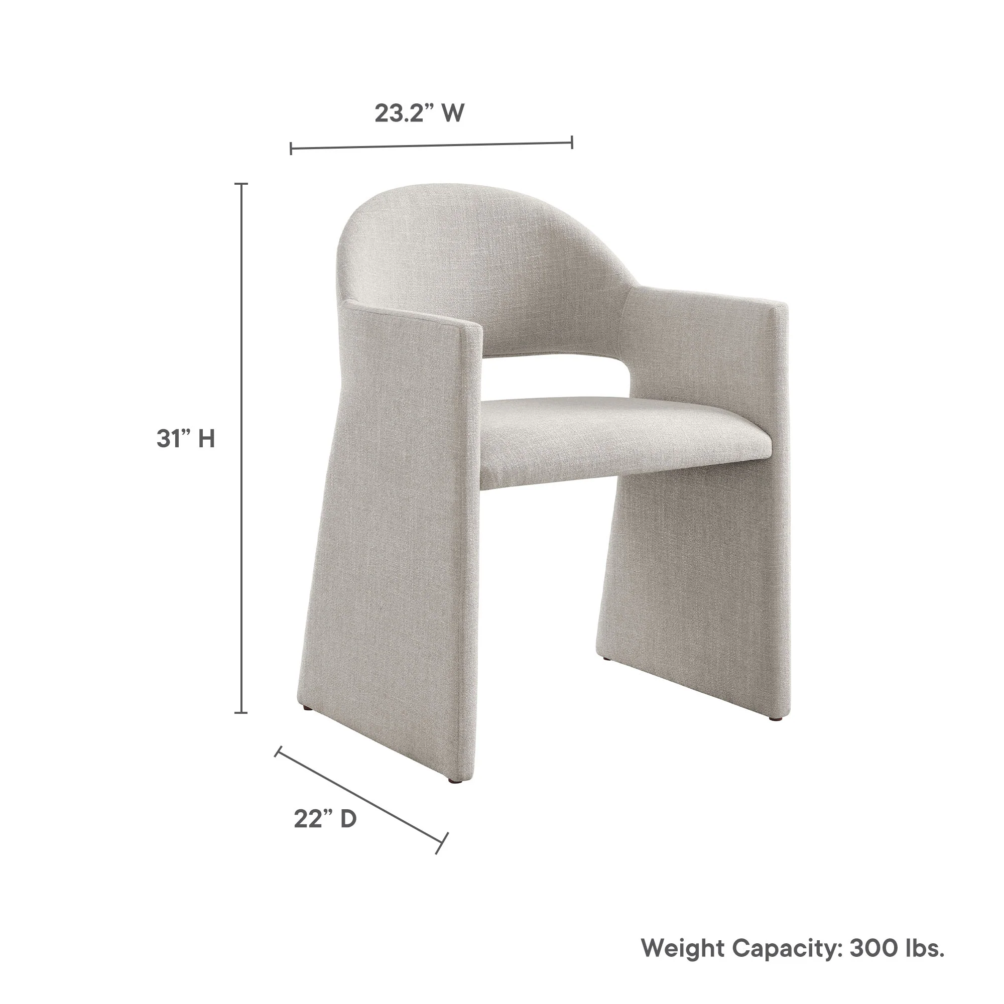 Talia Upholstered Fabric Dining Armchair by Modway - Image 18