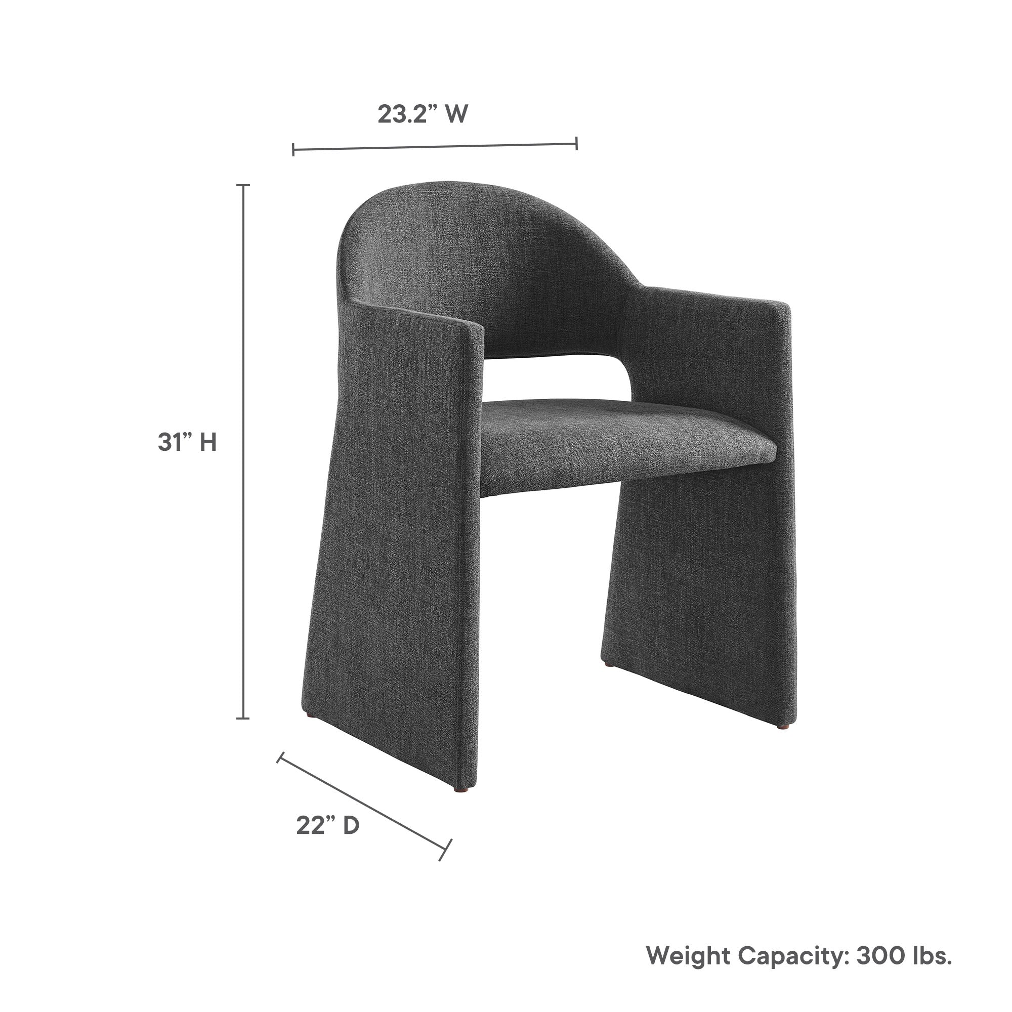 Talia Upholstered Fabric Dining Armchair by Modway - Image 9