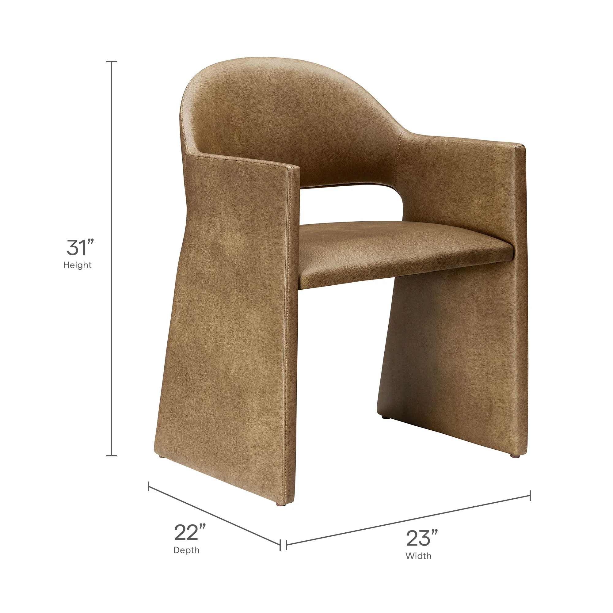 Talia Vegan Leather Dining Armchair by Modway - Image 18