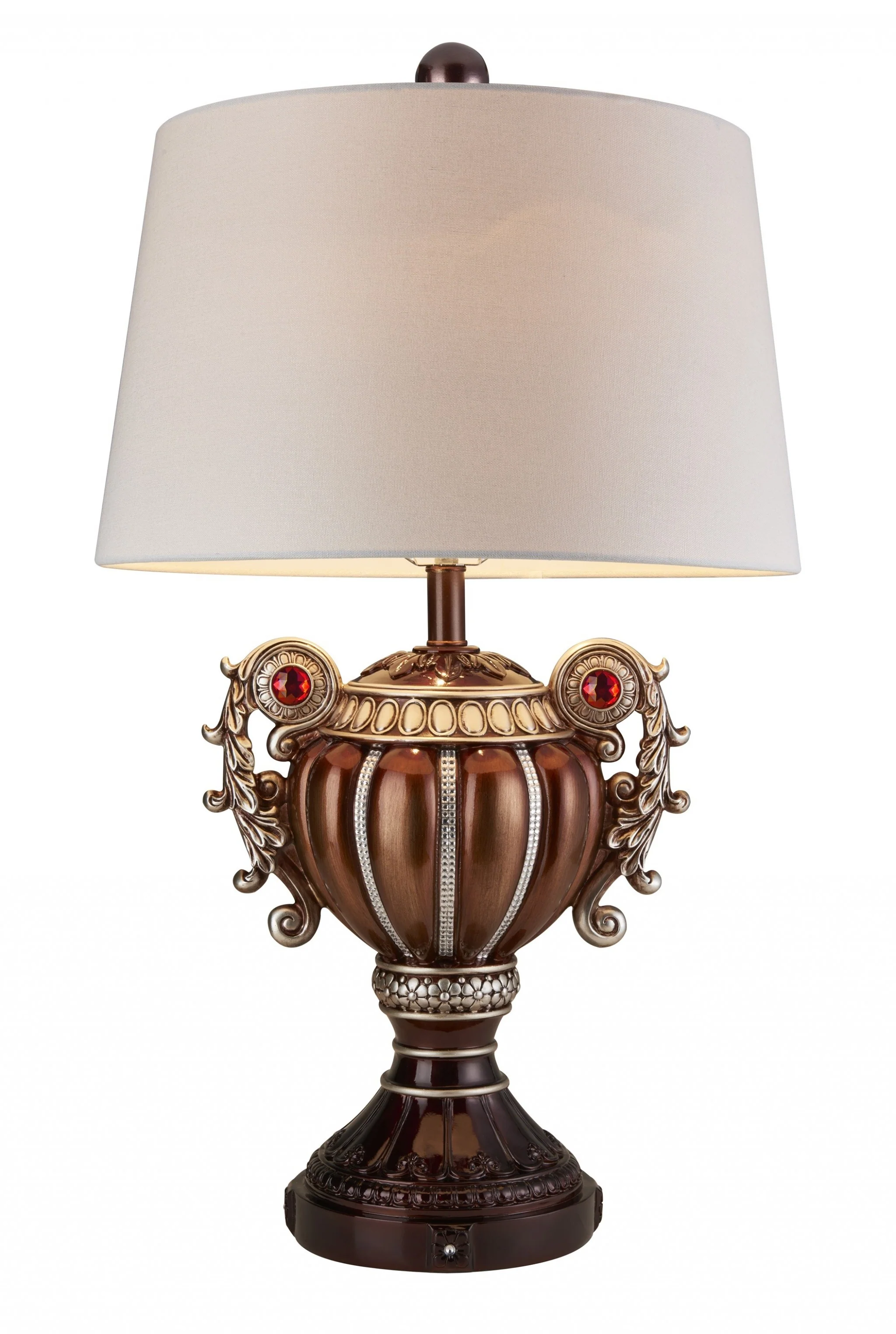 Tall Bronze Urn Shaped Table Lamp By Homeroots - Image 2