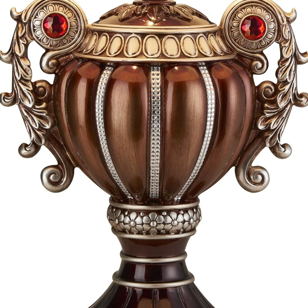 Tall Bronze Urn Shaped Table Lamp By Homeroots - Image 4