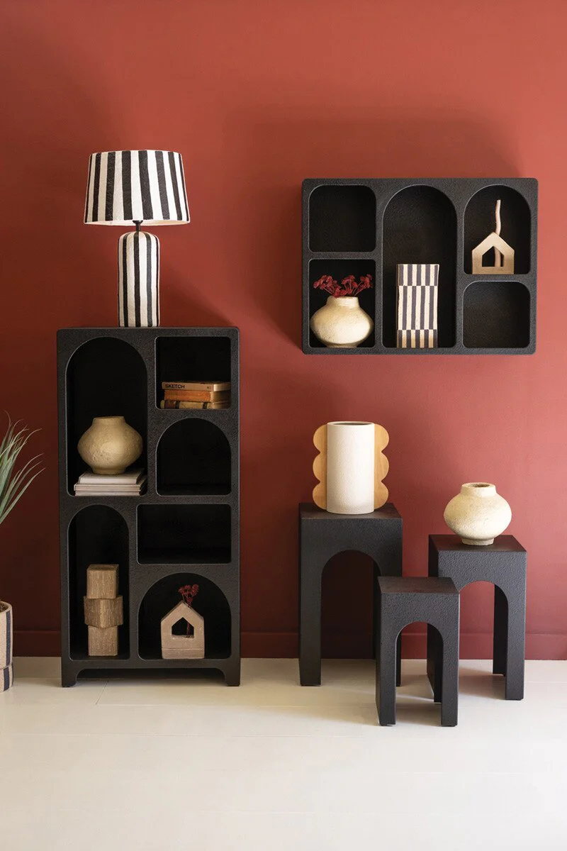 Tall Wooden Cubbie Cabinet - Black By Kalalou - Image 2