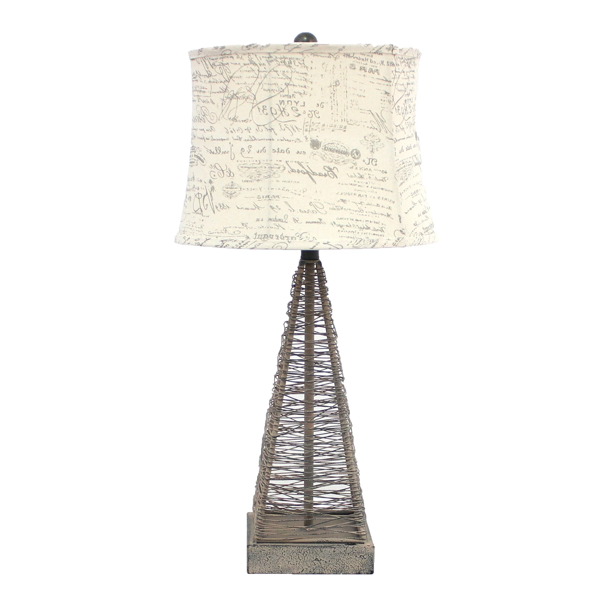 Tan Industrial Metal With Gentle Linen Shade - Table Lamp By Homeroots - Image 2