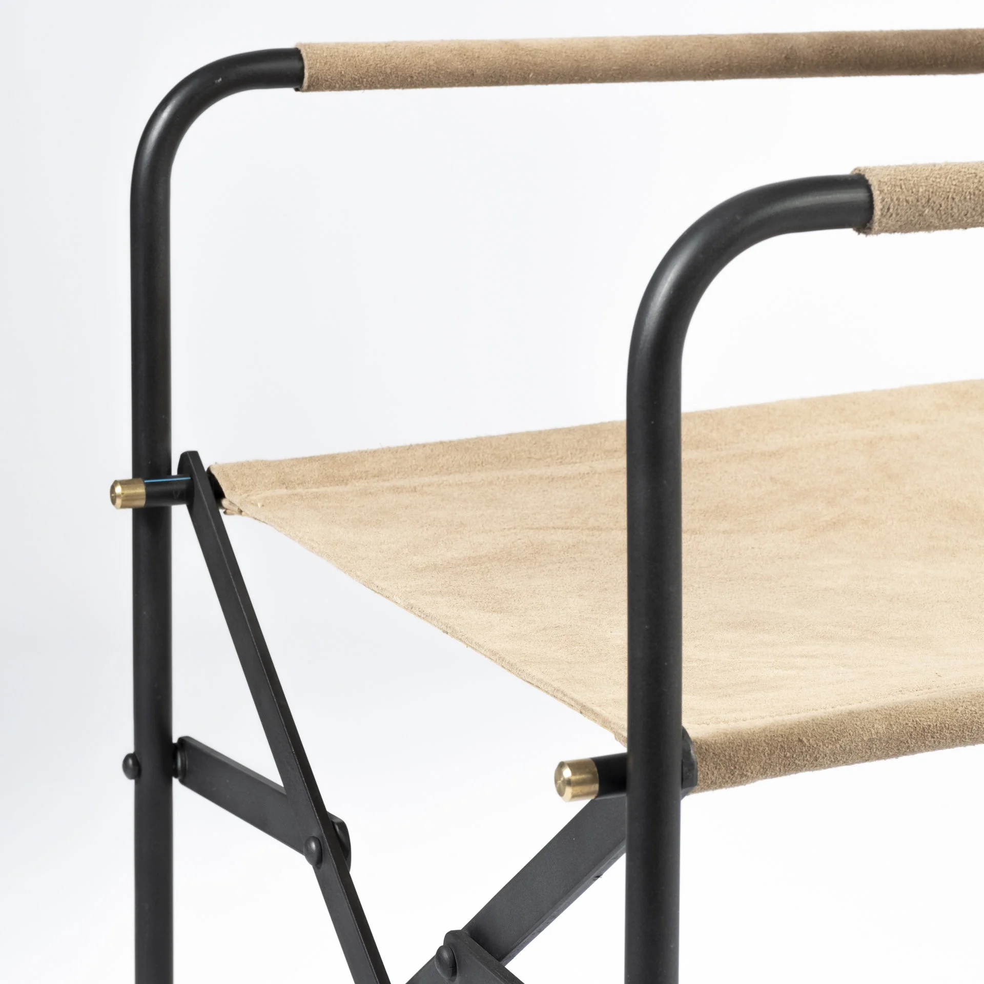Tan Leather With Black Iron Frame Dining Chair By Homeroots - Image 8