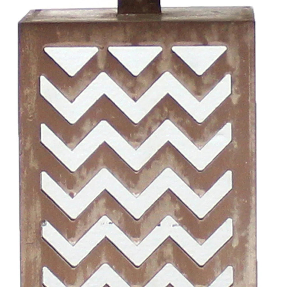 Tan Metal Mirror - Table Lamp By Homeroots - Image 4