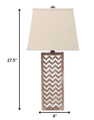 Tan Metal Mirror - Table Lamp By Homeroots - Image 5
