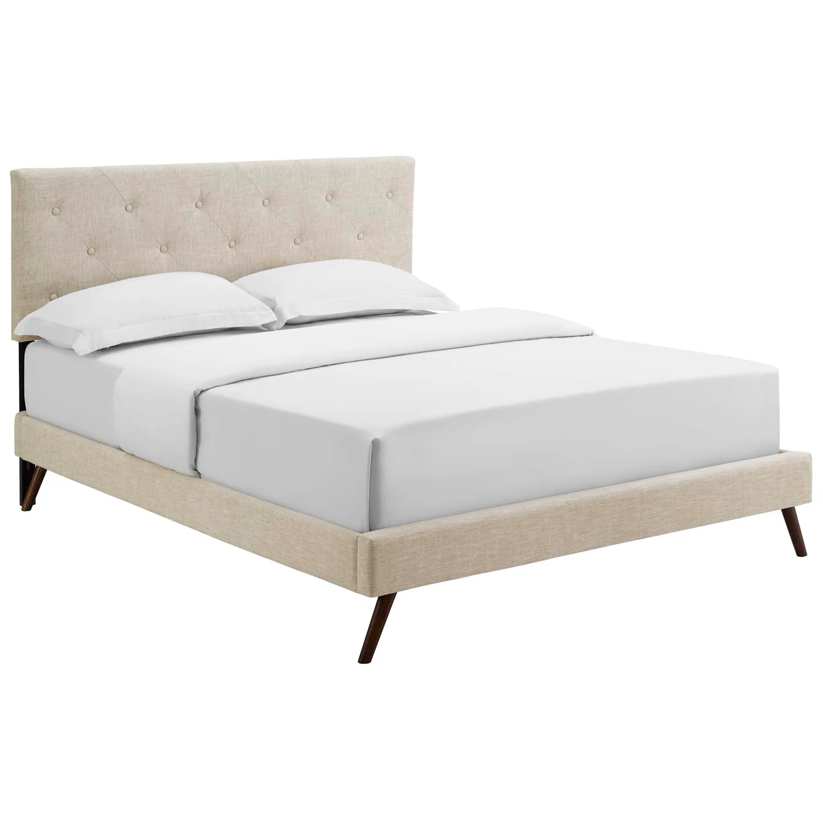 Tarah Full Fabric Platform Bed with Round Splayed Legs By Modway - MOD-5977 - Image 2