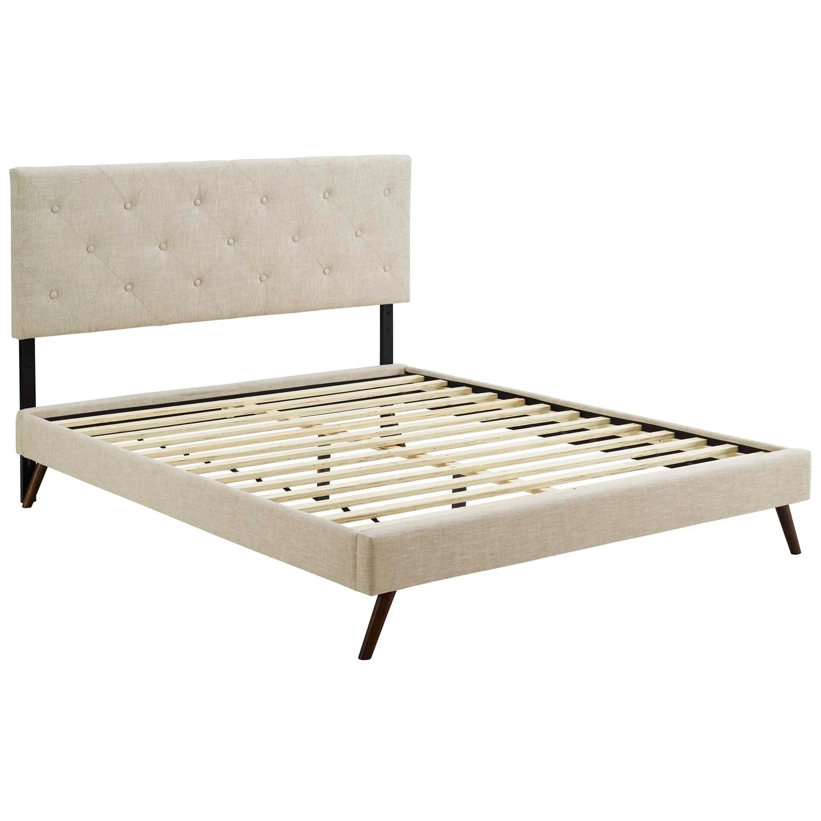 Tarah Full Fabric Platform Bed with Round Splayed Legs By Modway - MOD-5977 - Image 3