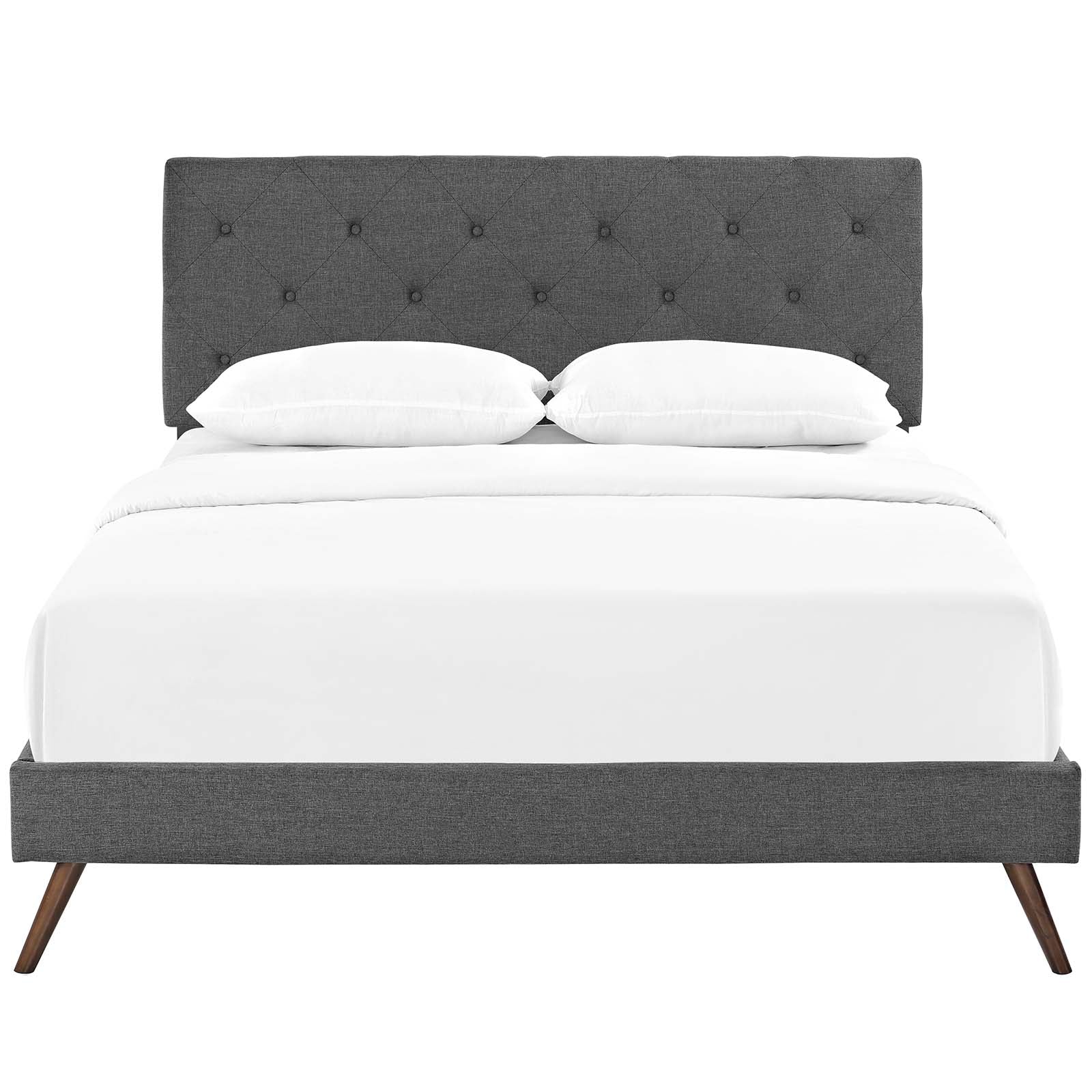 Tarah Queen Fabric Platform Bed with Round Splayed Legs By Modway - MOD-5979 - Image 10