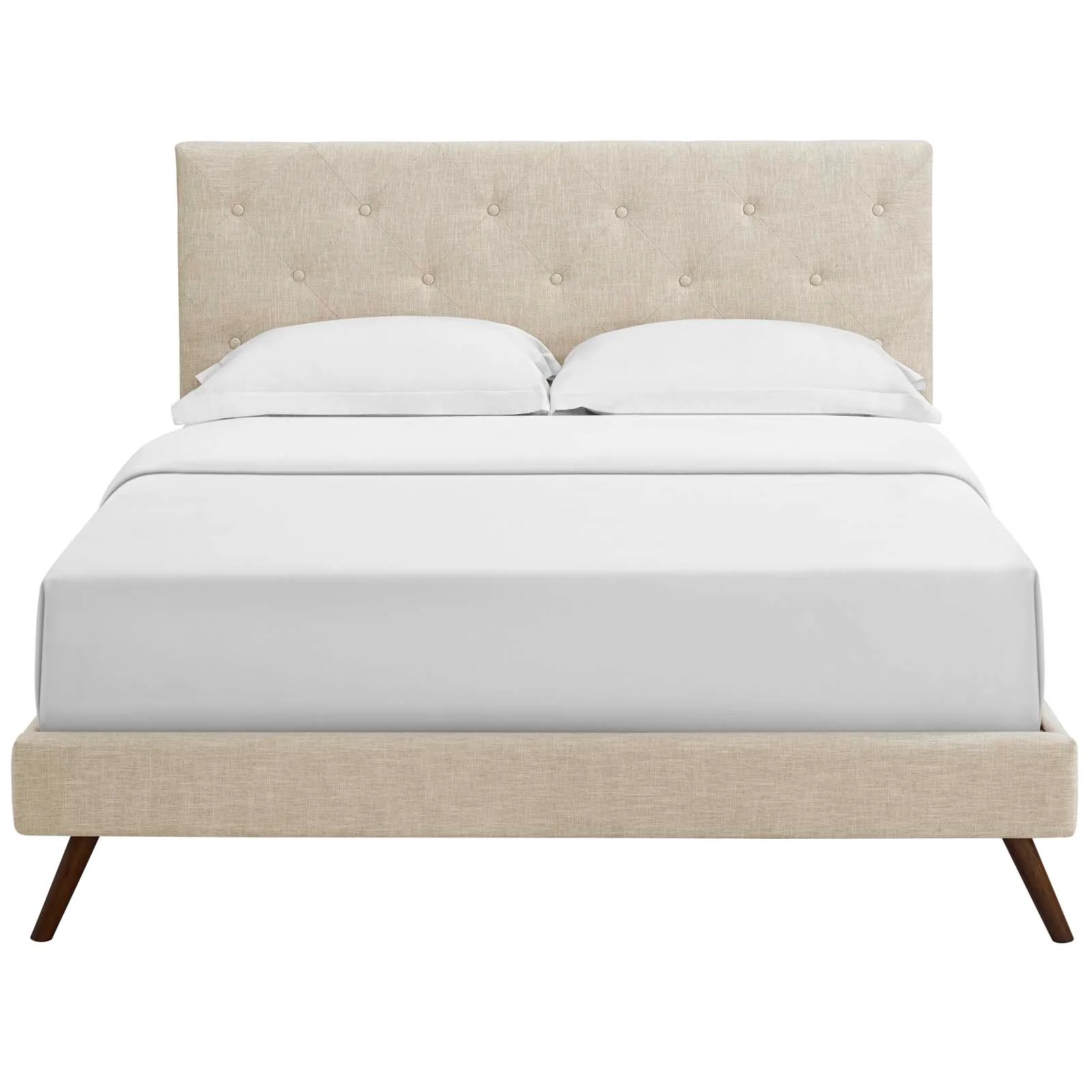 Tarah Queen Fabric Platform Bed with Round Splayed Legs By Modway - MOD-5979 - Image 5
